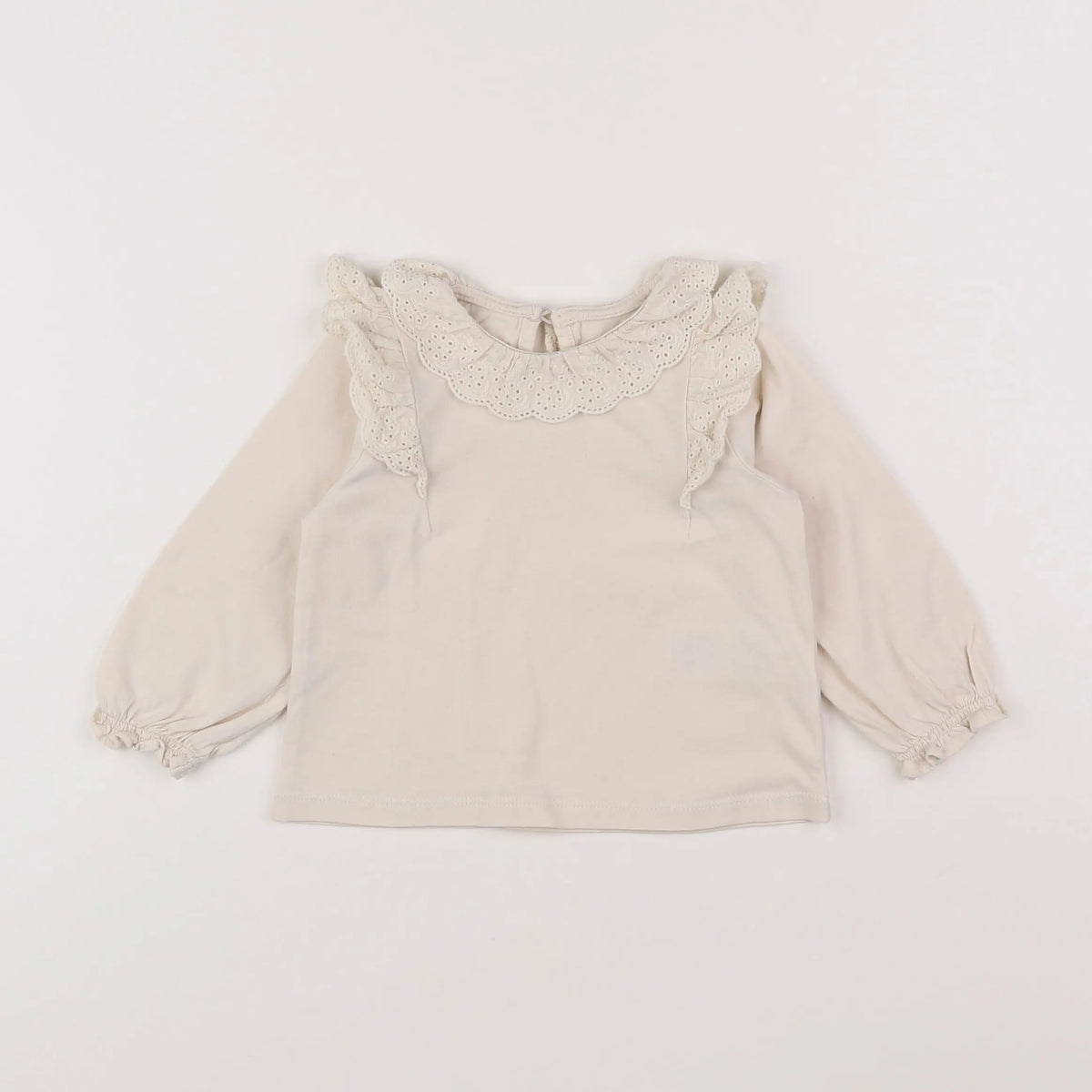 Vertbaudet - tee-shirt beige - 12 mois