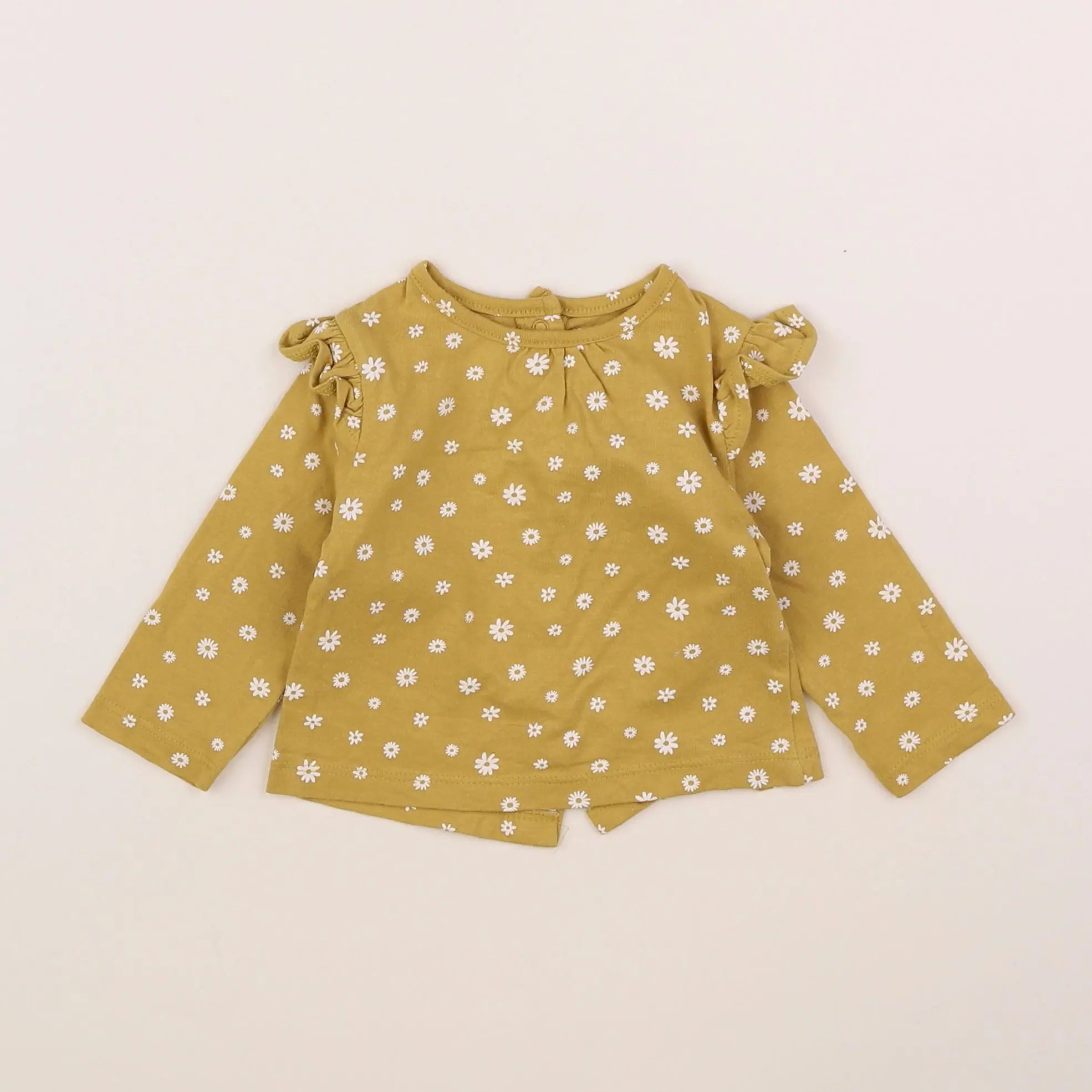 Vertbaudet - tee-shirt jaune - 3 mois