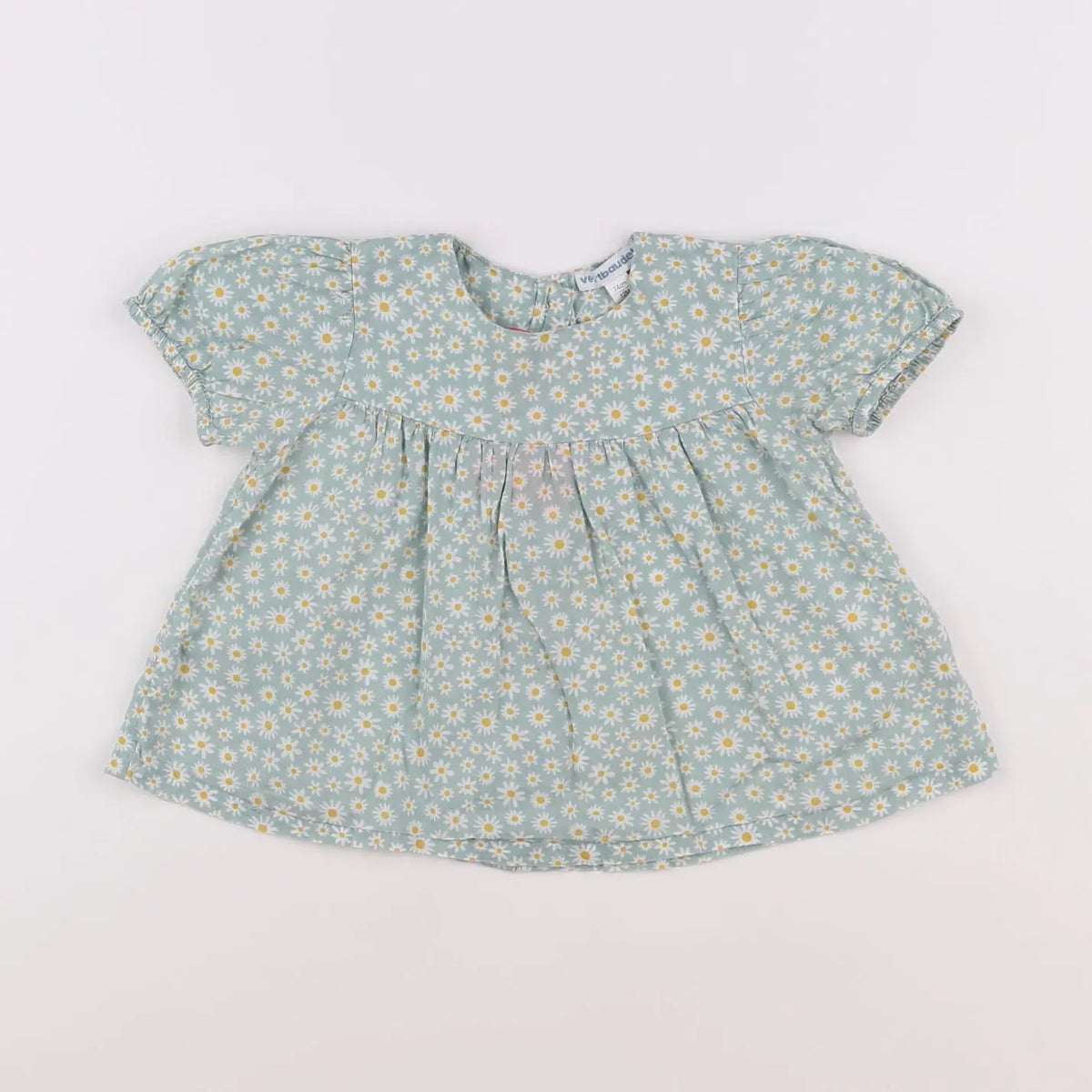 Vertbaudet - blouse vert - 12 mois