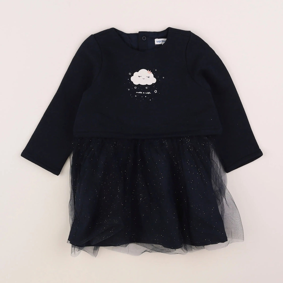 Vertbaudet - robe bleu - 18 mois
