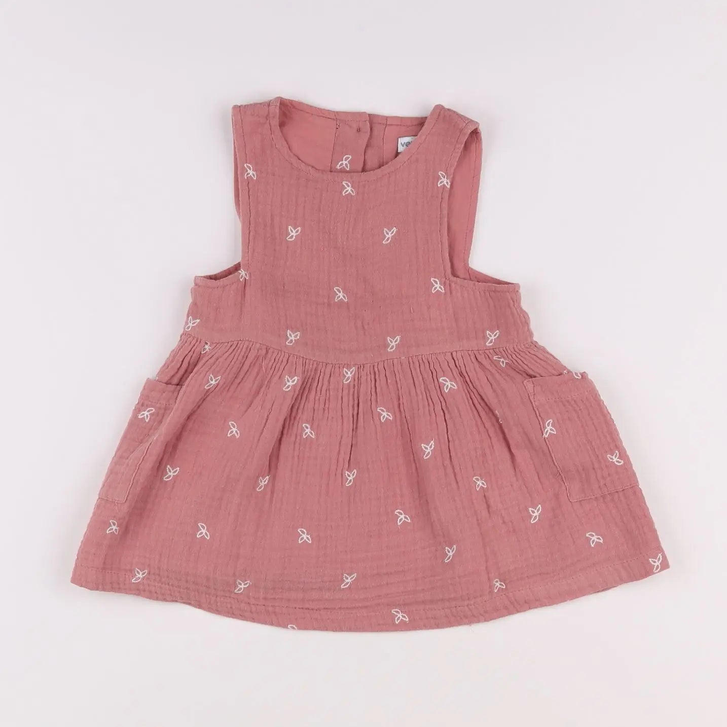 Vertbaudet - robe rose - 12 mois