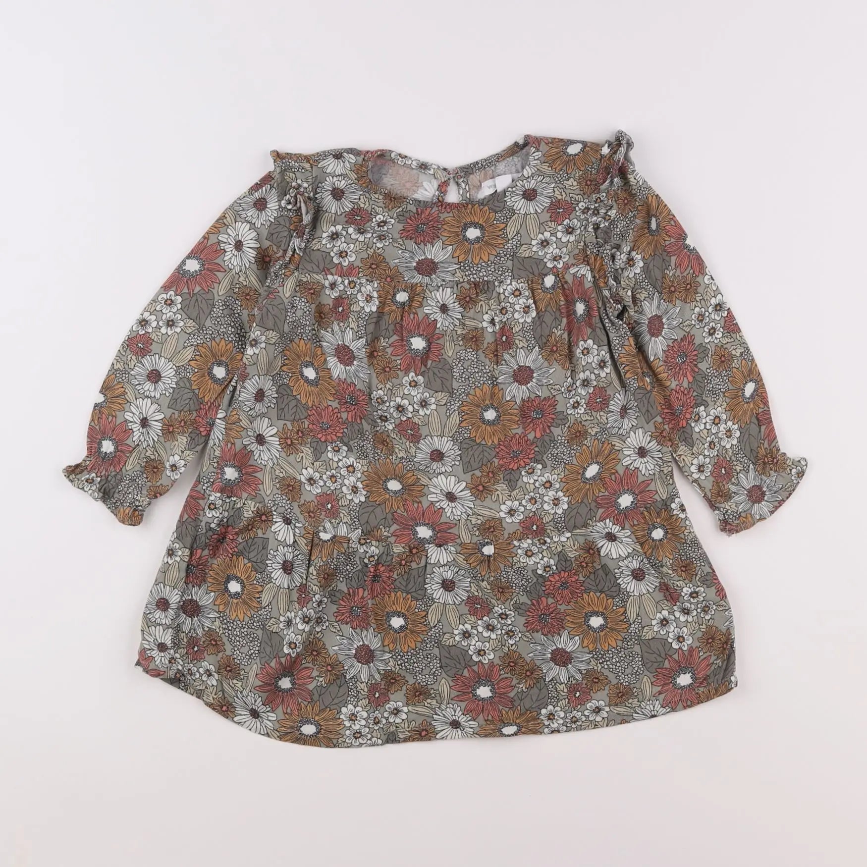 Vertbaudet - robe multicolore - 2 ans