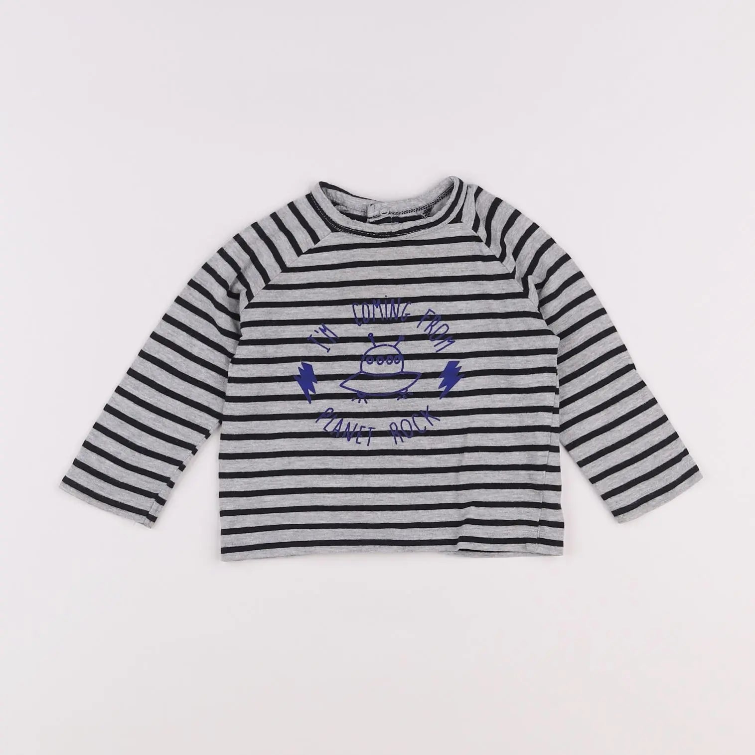 Vertbaudet - tee-shirt gris - 12 mois