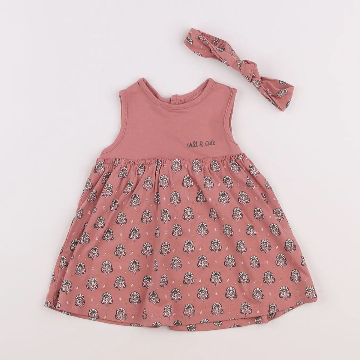 Vertbaudet - robe rose - 3 mois