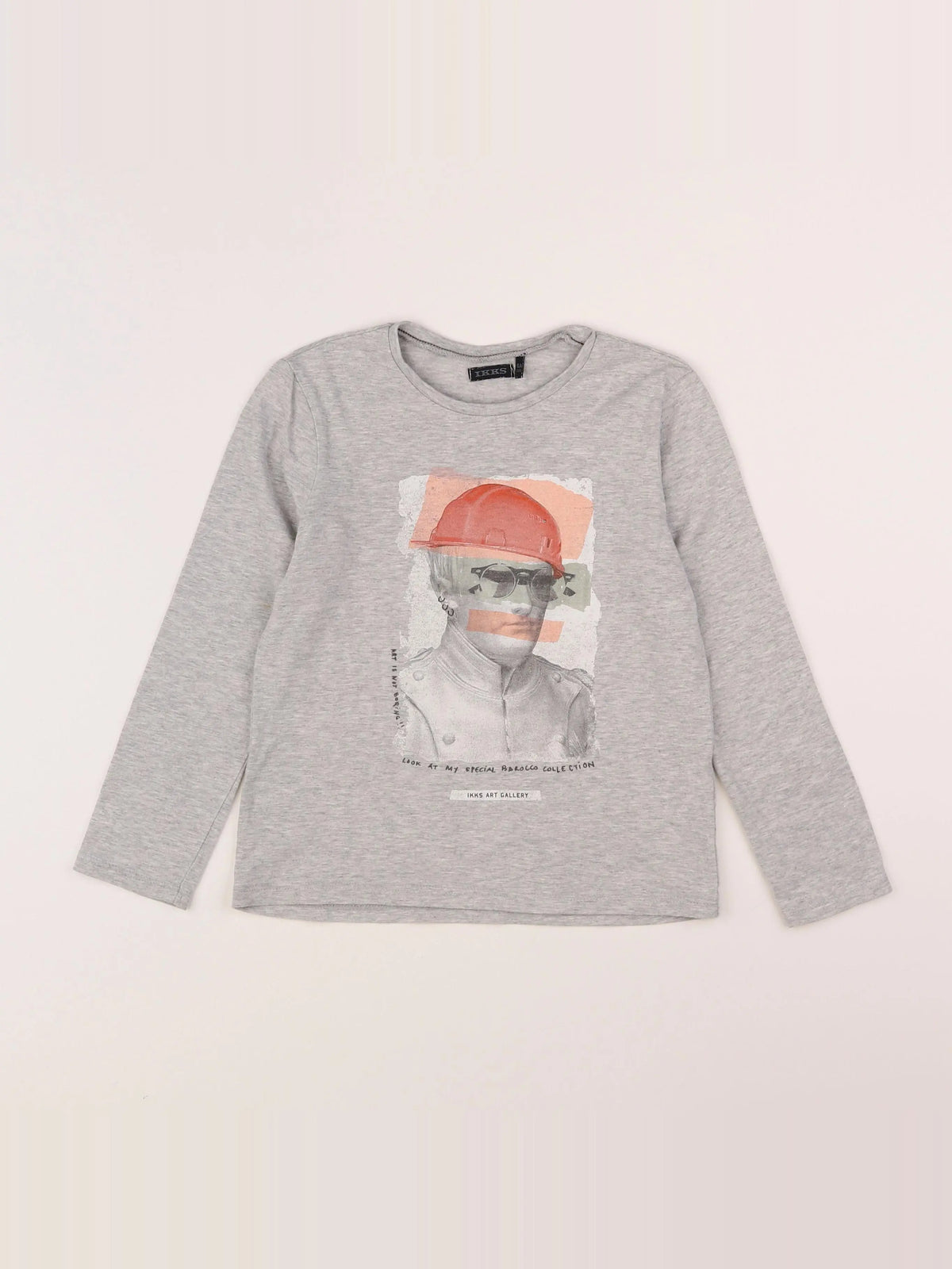 IKKS - tee-shirt gris - 6 ans
