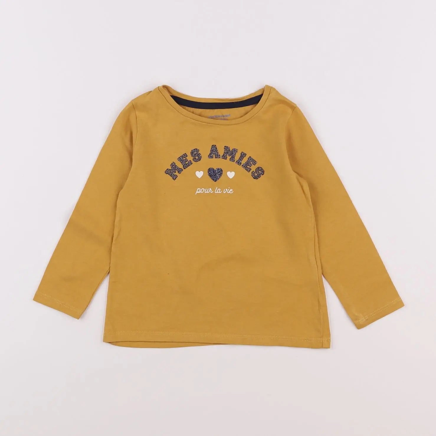 Vertbaudet - tee-shirt jaune - 2 ans