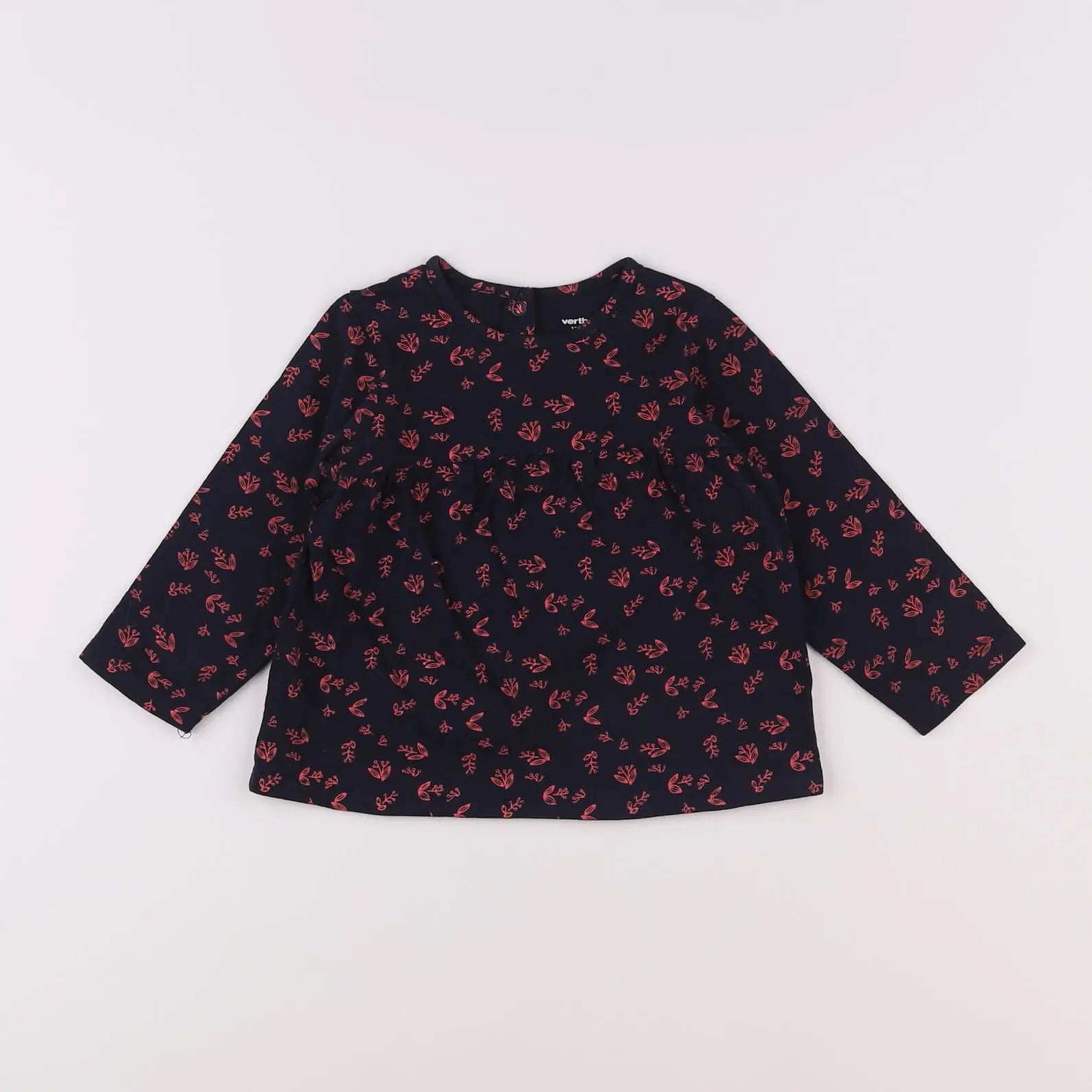 Vertbaudet - tee-shirt bleu, rose - 18 mois