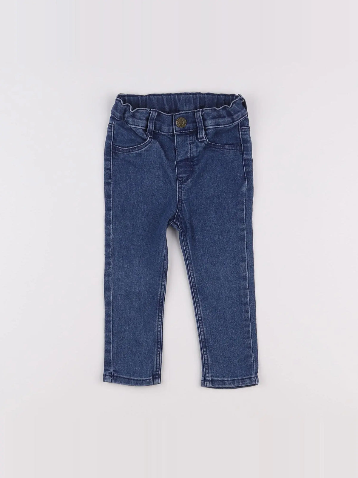 H&M - jean bleu - 9/12 mois
