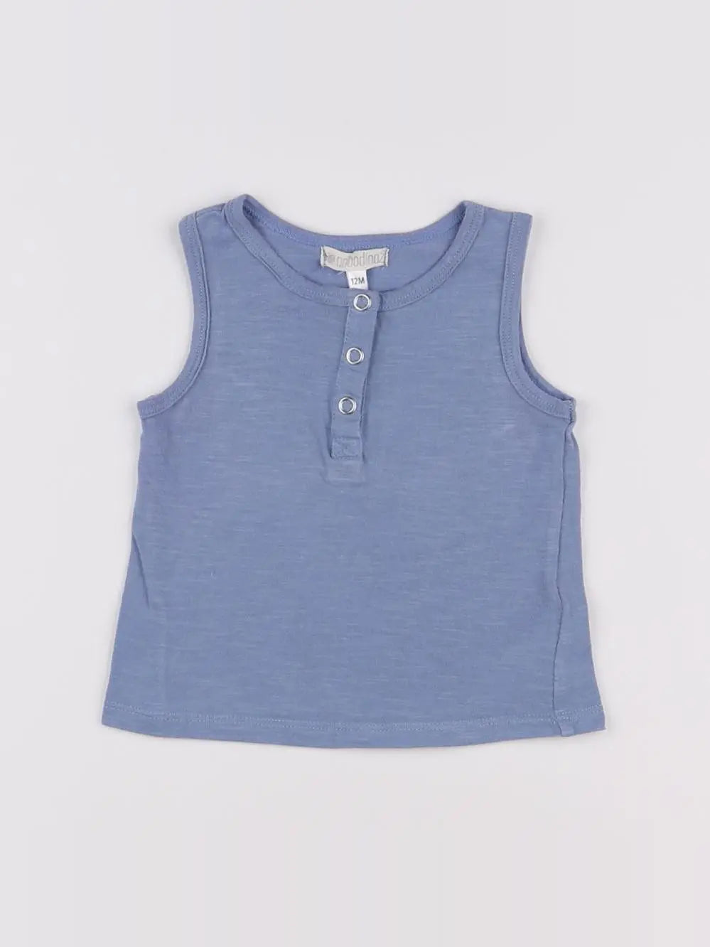 Nobodinoz - débardeur bleu - 12 mois