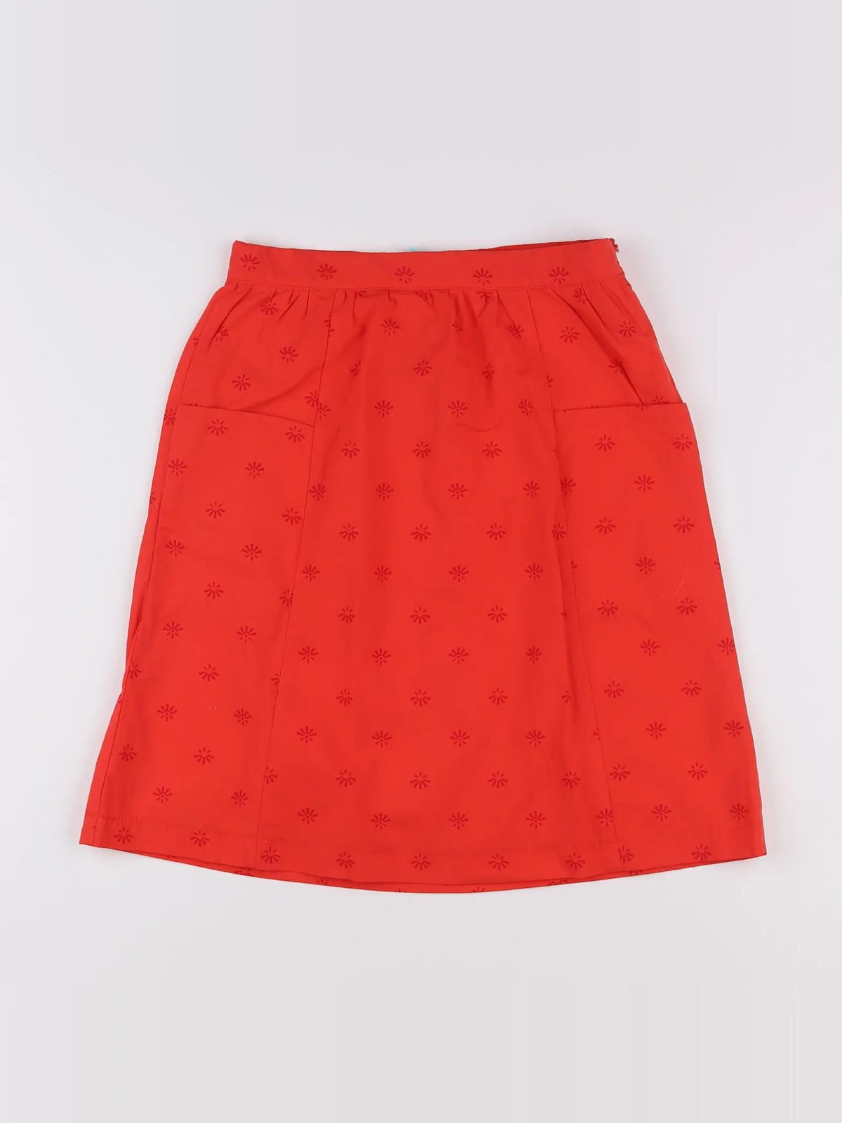 Little Cigogne - jupe orange - 10 ans