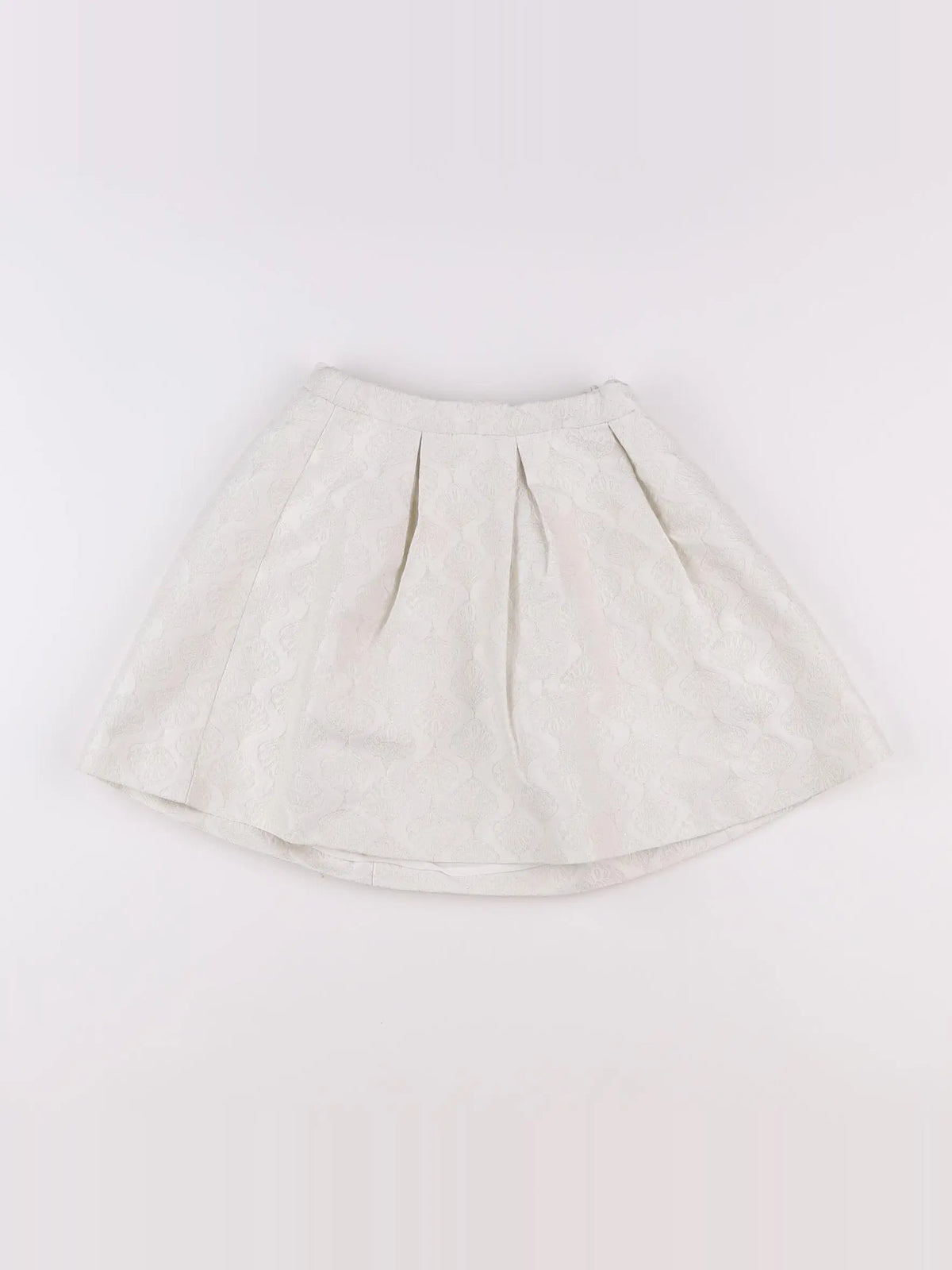 Okaidi - jupe blanc, or - 4 ans