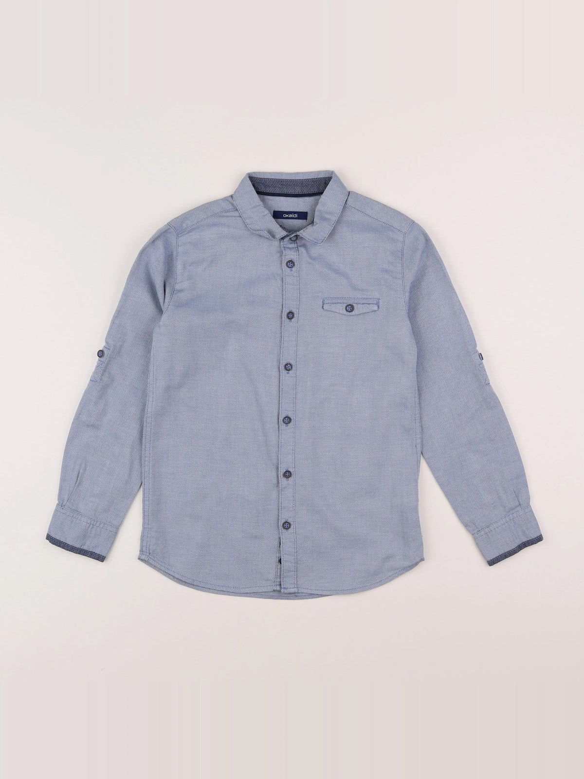 Okaidi - chemise bleu - 8 ans