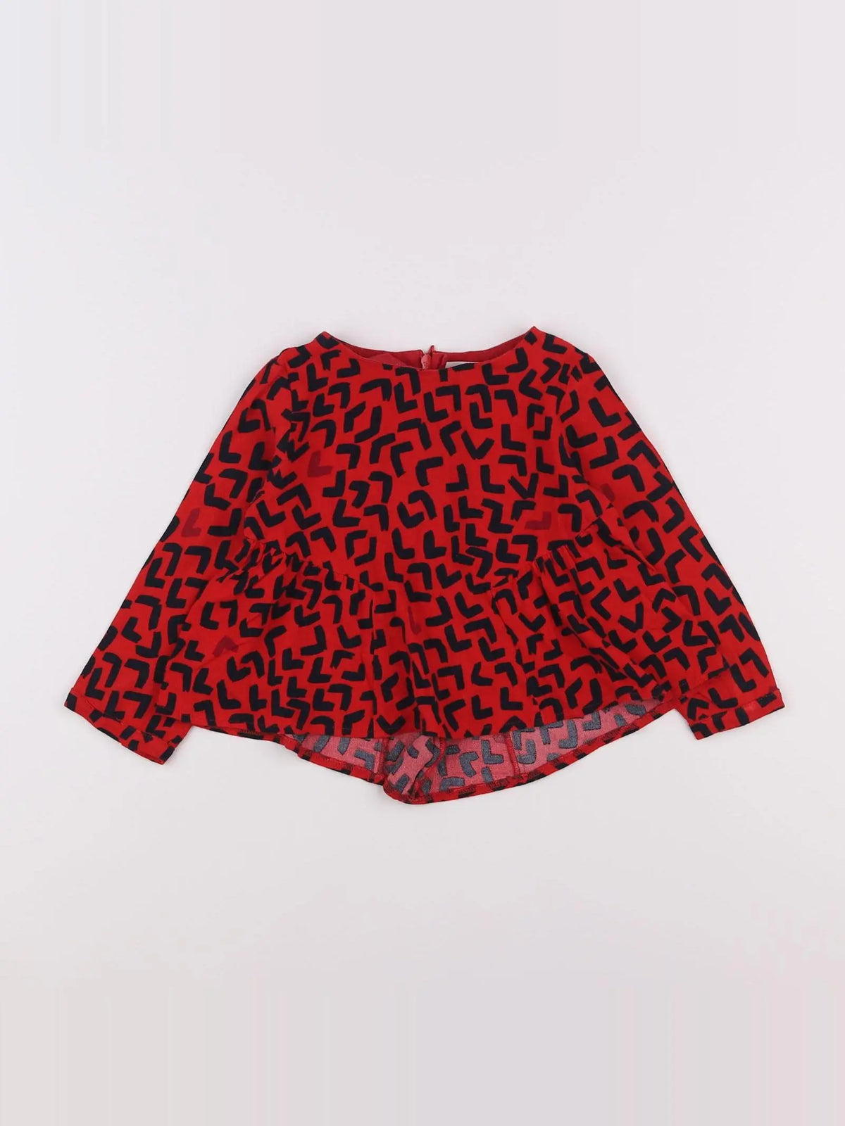 Catimini - blouse rouge - 2 ans
