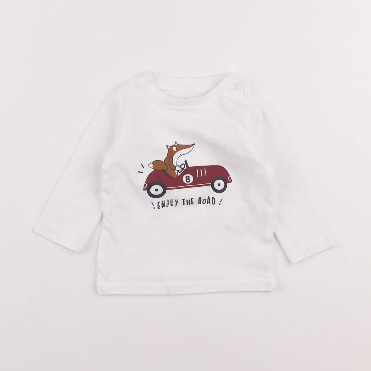 Vertbaudet - tee-shirt blanc - 6 mois