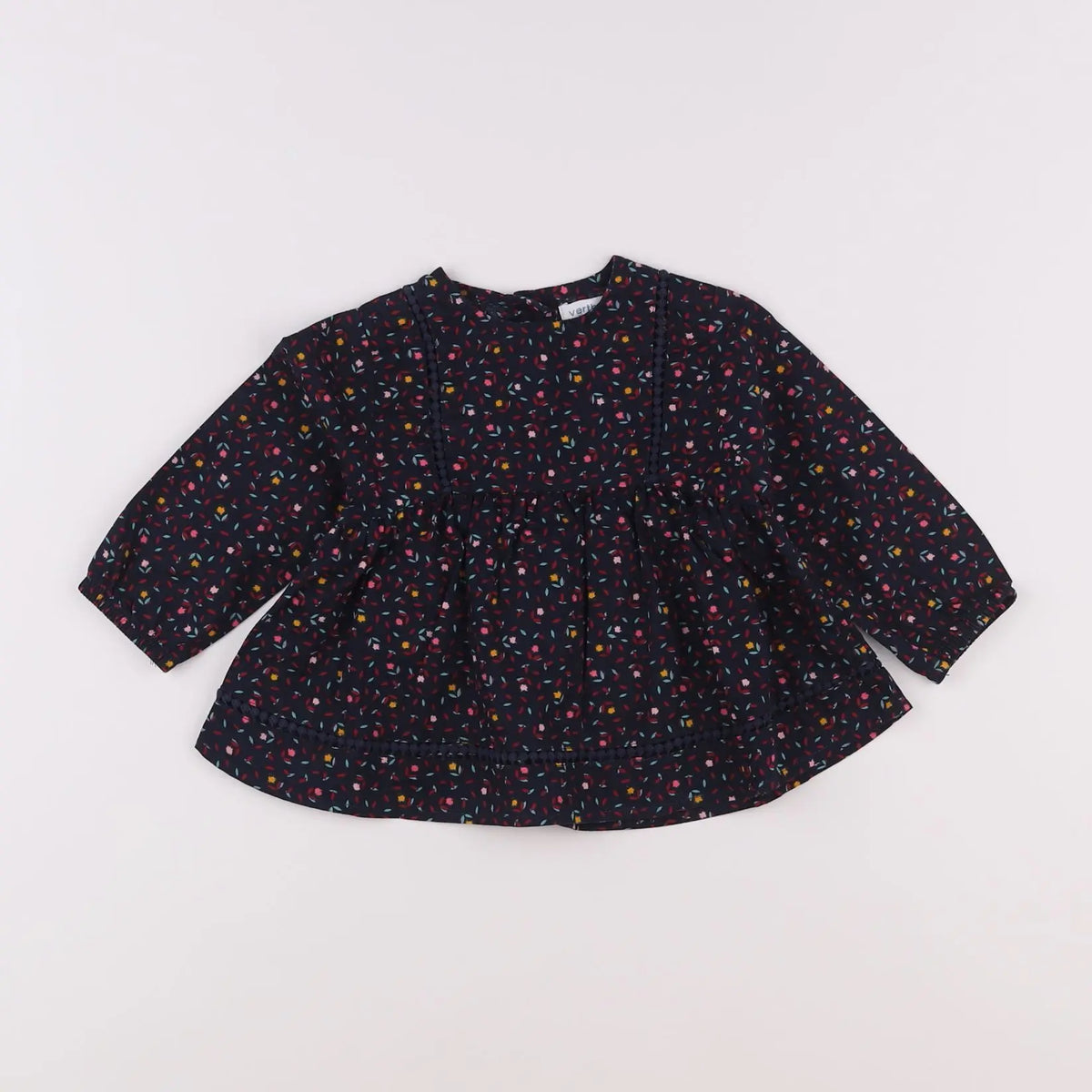 Vertbaudet - blouse bleu - 12 mois