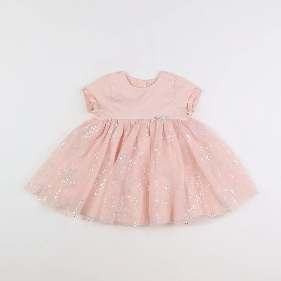 Vertbaudet - robe rose - 9 mois