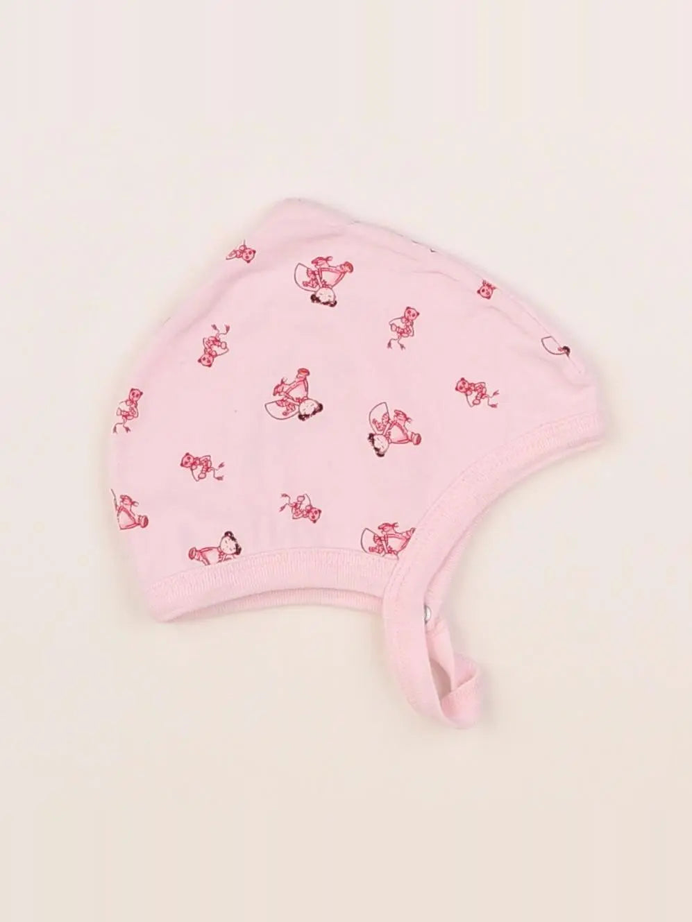 Petit Bateau - bonnet rose - 0/1 mois