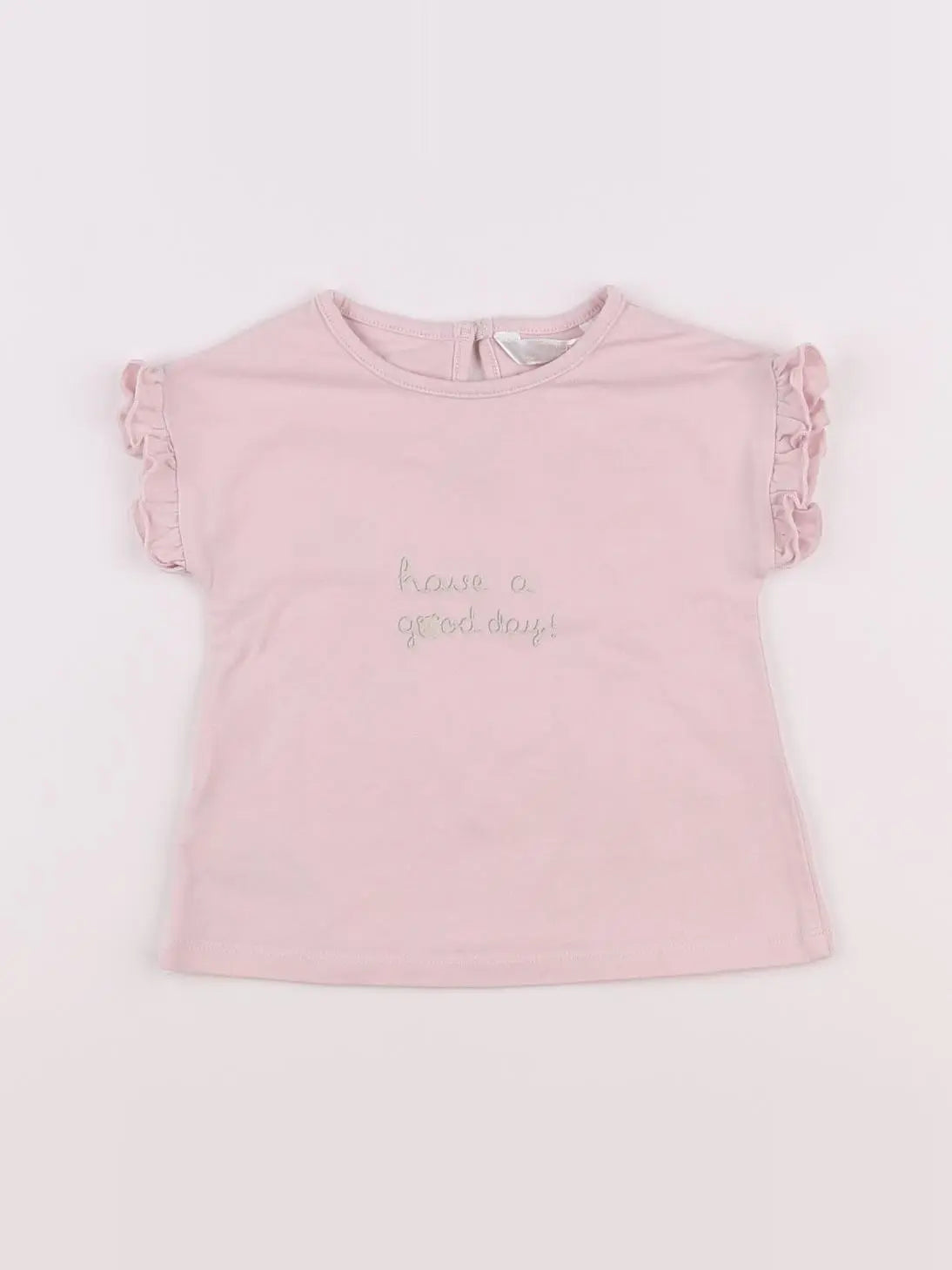 Mayoral - tee-shirt rose - 12 mois