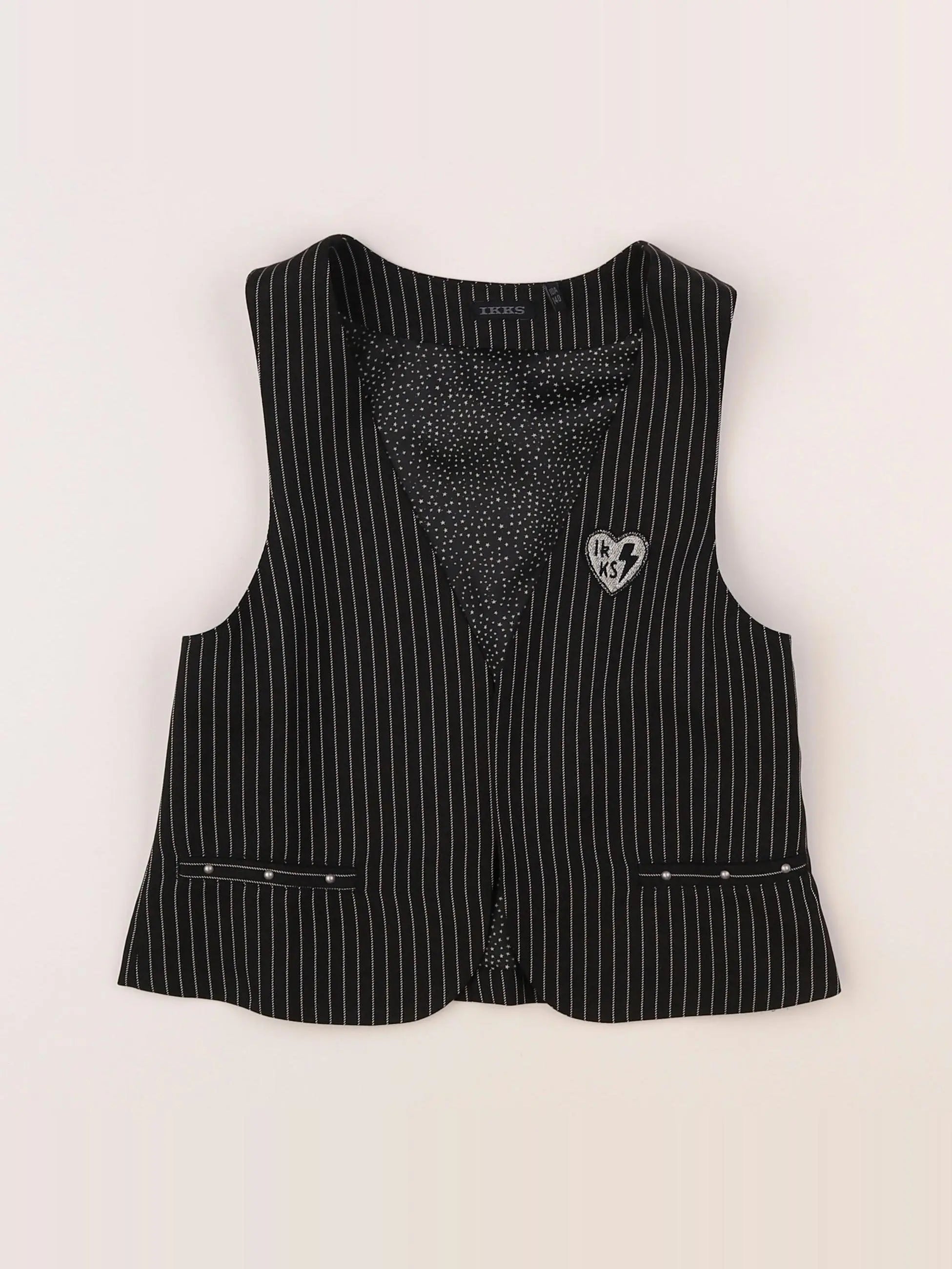 IKKS - gilet noir - 10 ans