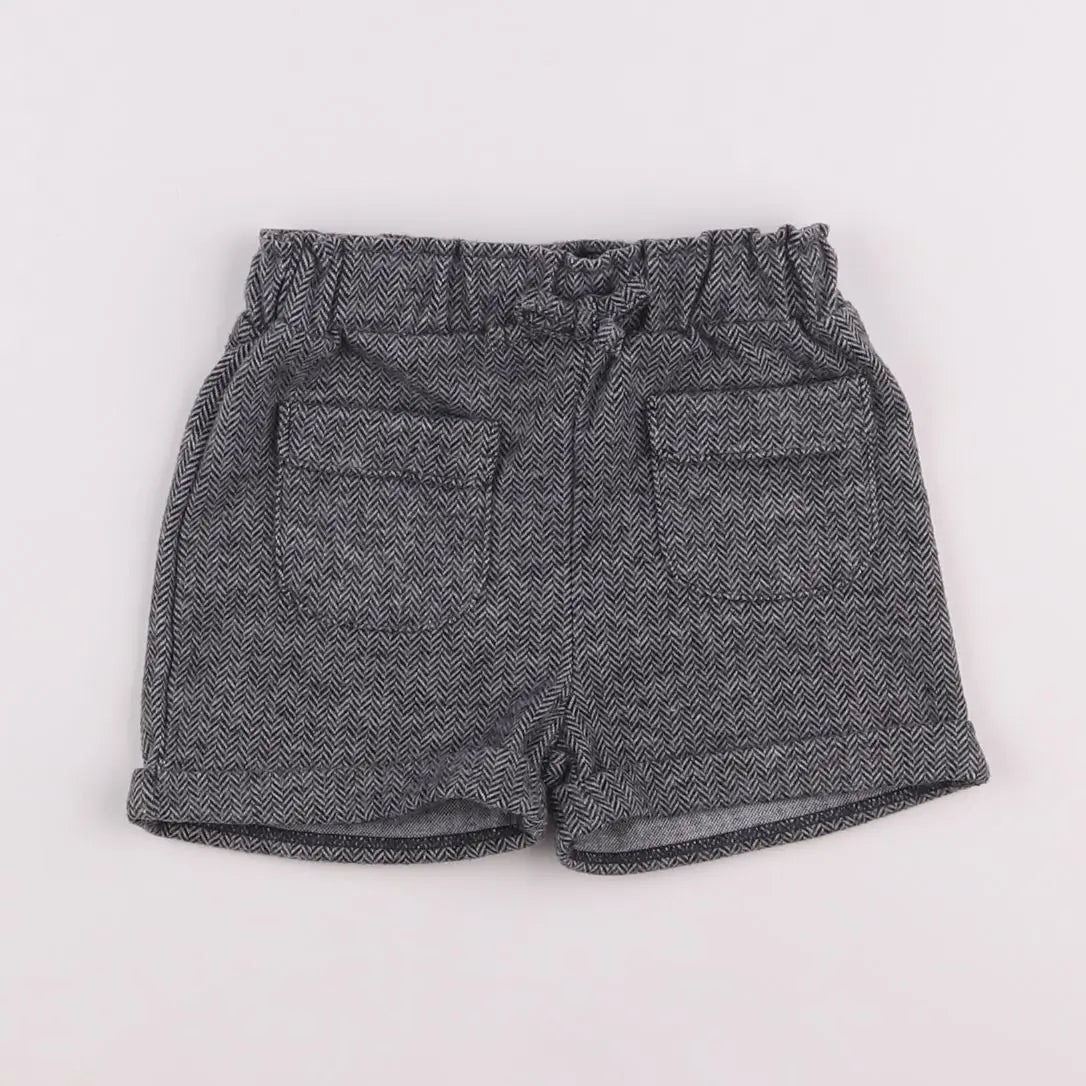 Vertbaudet - short gris - 12 mois