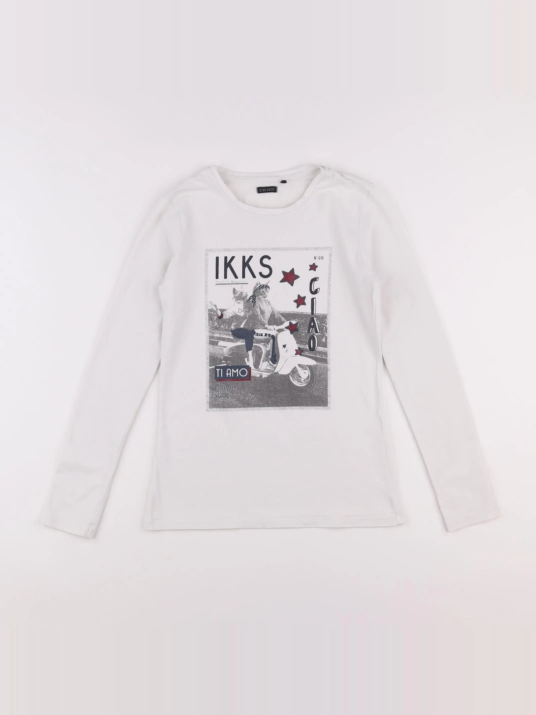 IKKS - tee-shirt blanc - 12 ans