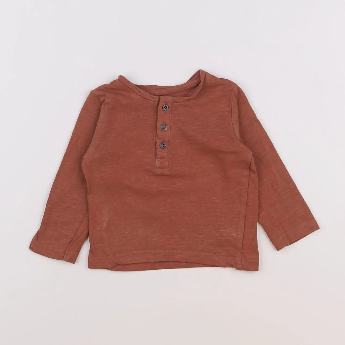 Vertbaudet - tee-shirt marron - 6 mois