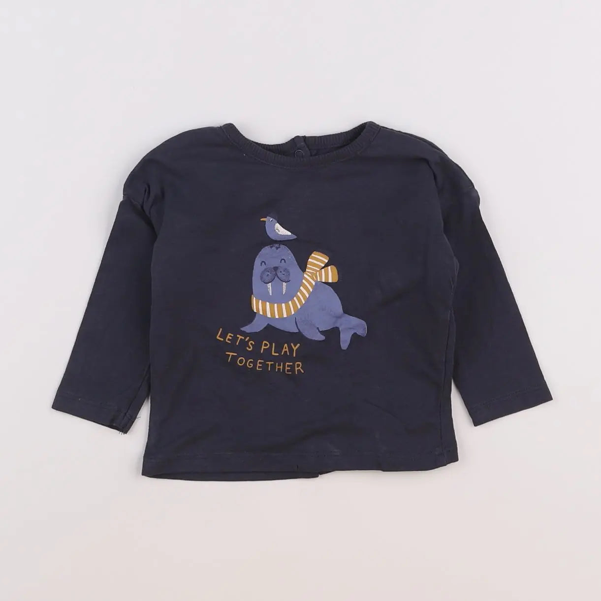 Vertbaudet - tee-shirt gris - 6 mois