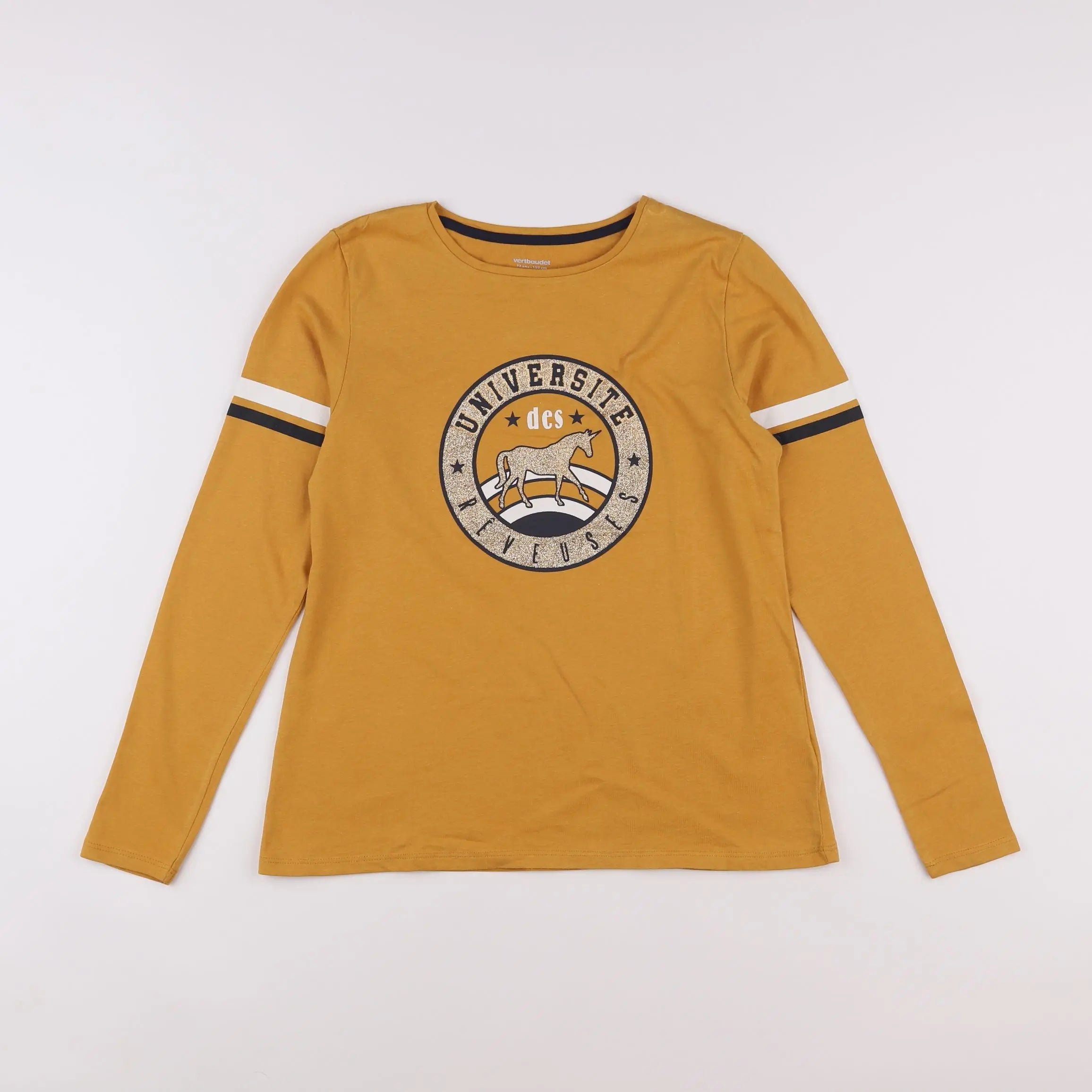 Vertbaudet - tee-shirt jaune - 12 ans