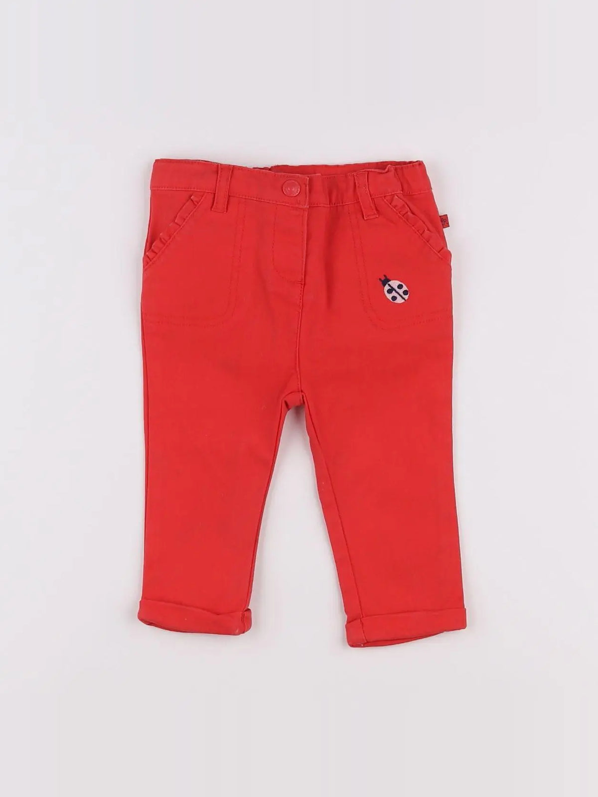 Cadet Rousselle - pantalon rouge - 9 mois