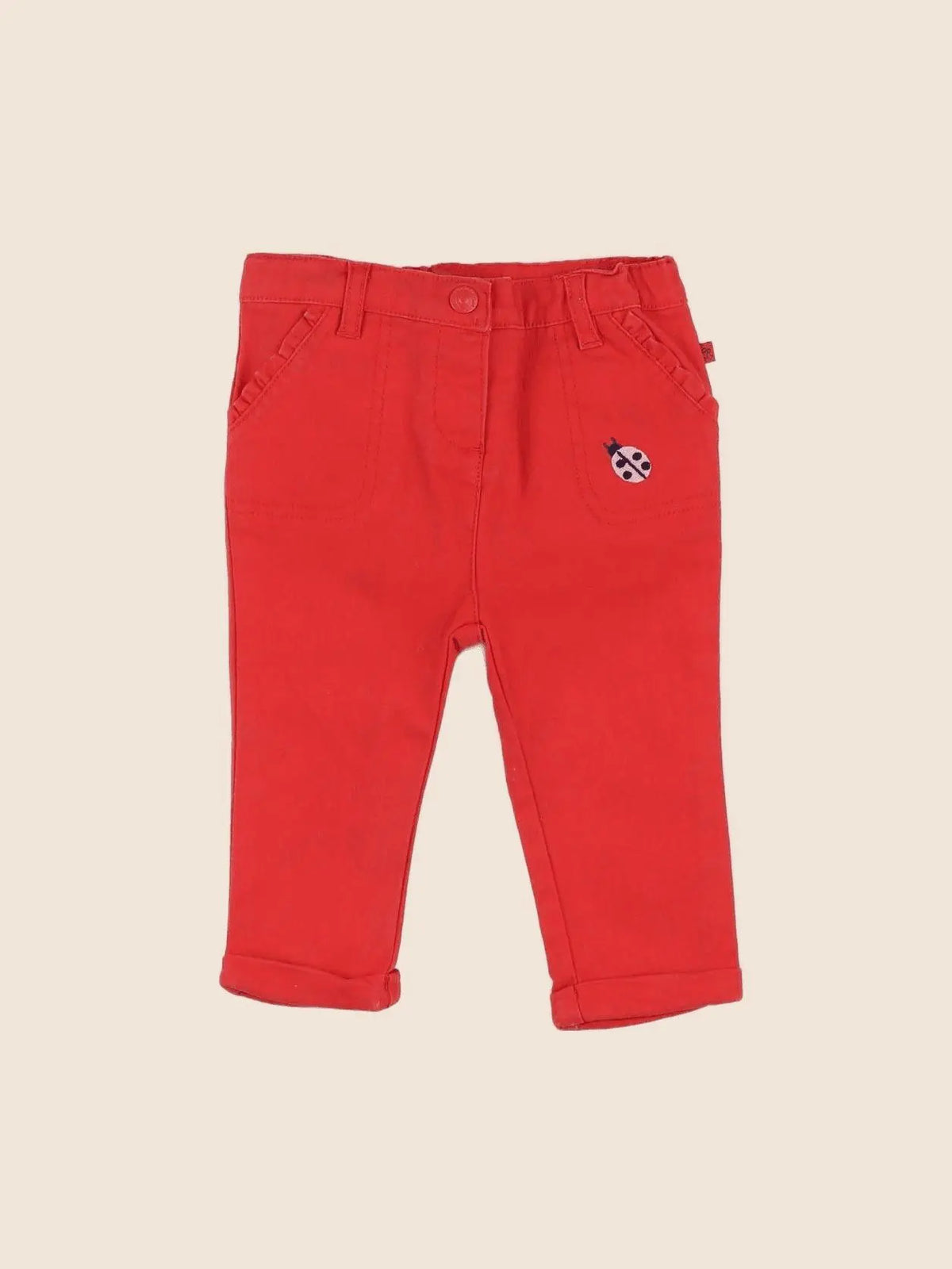 Cadet Rousselle - pantalon rouge - 9 mois