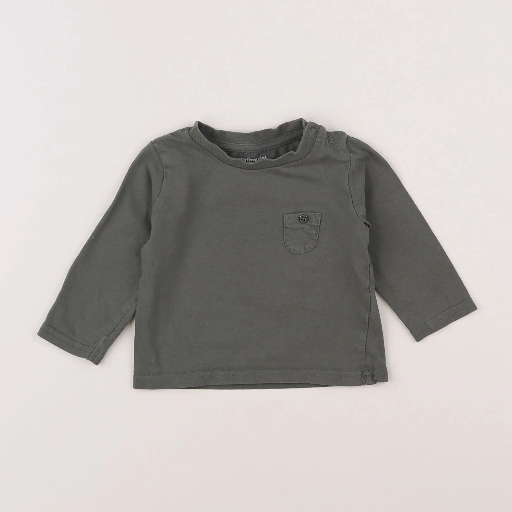 Vertbaudet - tee-shirt vert - 6 mois