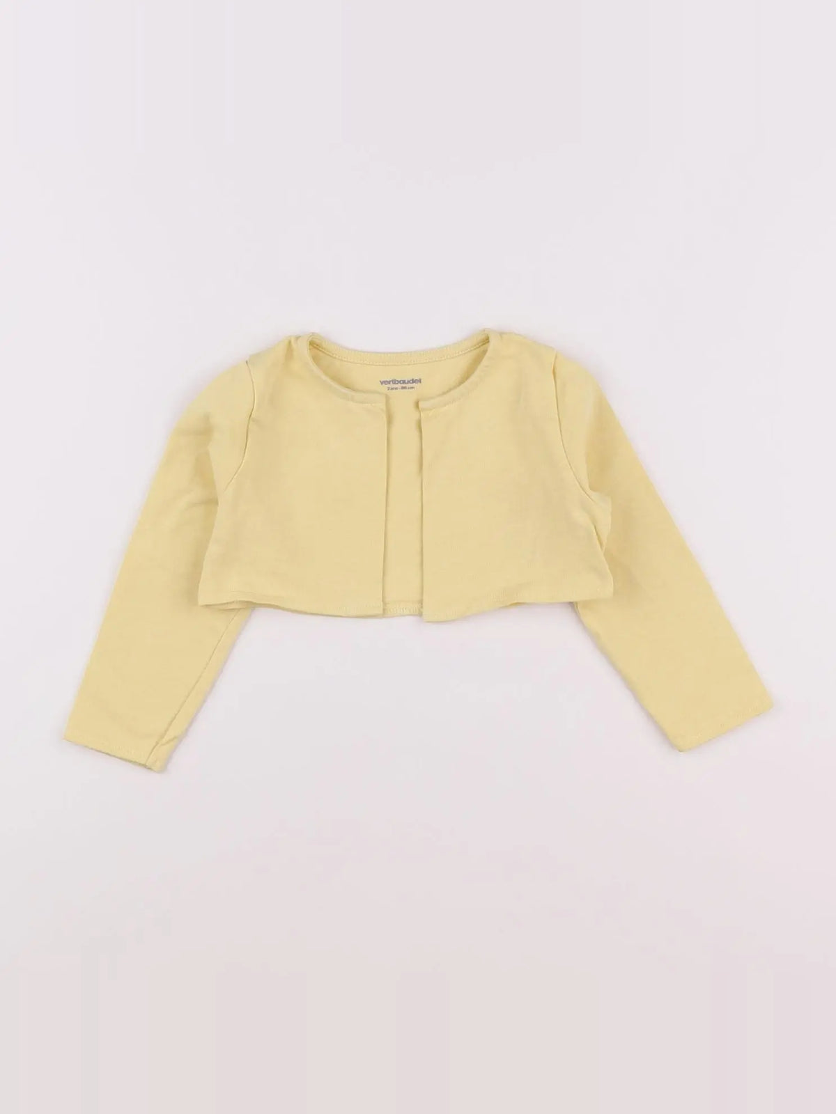 Vertbaudet - gilet jaune - 2 ans