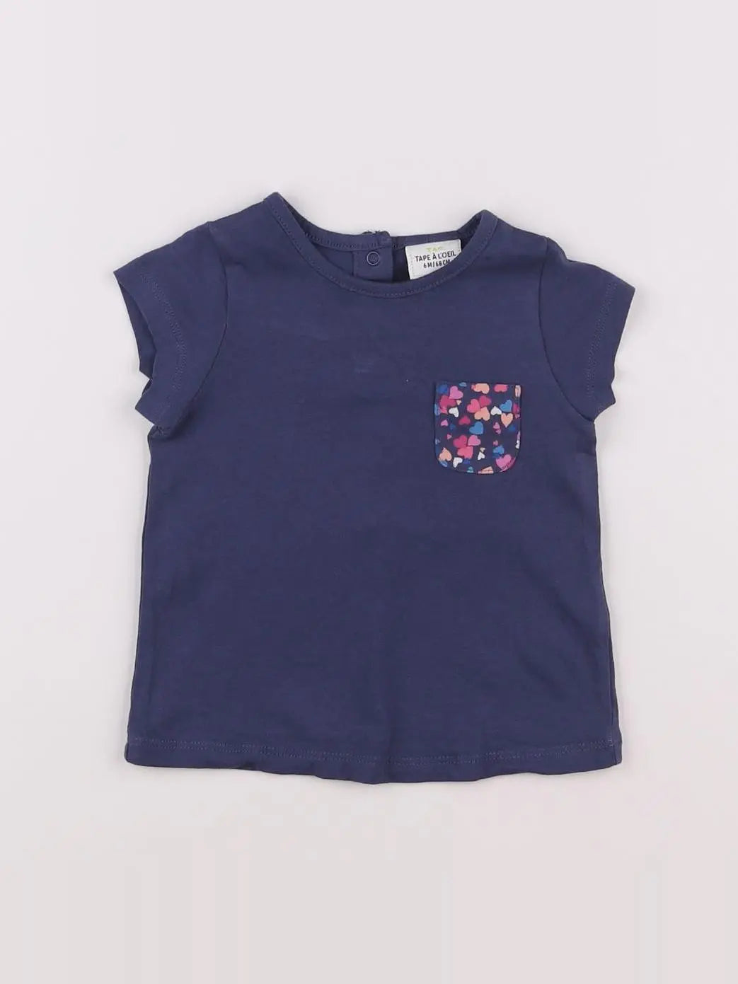 Tape à l'oeil - tee-shirt bleu - 6 mois