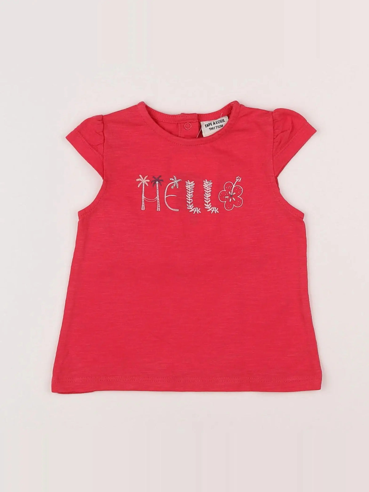 Tape à l'oeil - tee-shirt rose - 9 mois