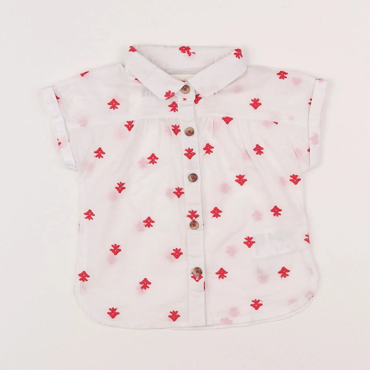 Vertbaudet - chemise blanc - 9 mois