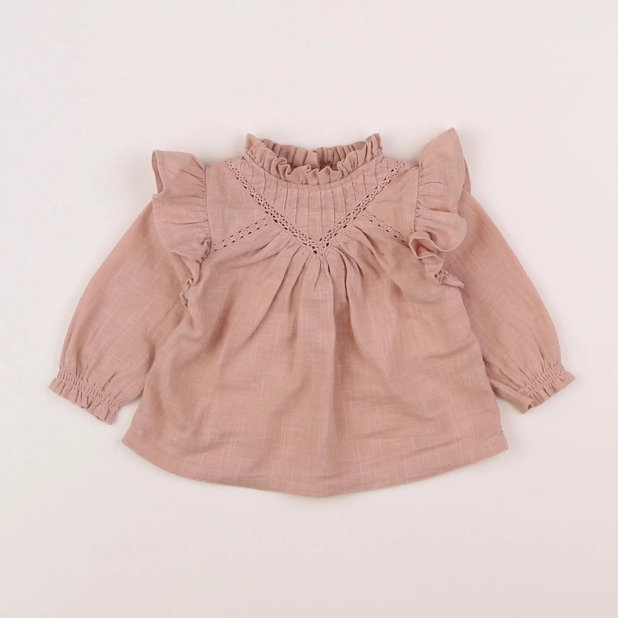 Vertbaudet - blouse rose - 3 mois