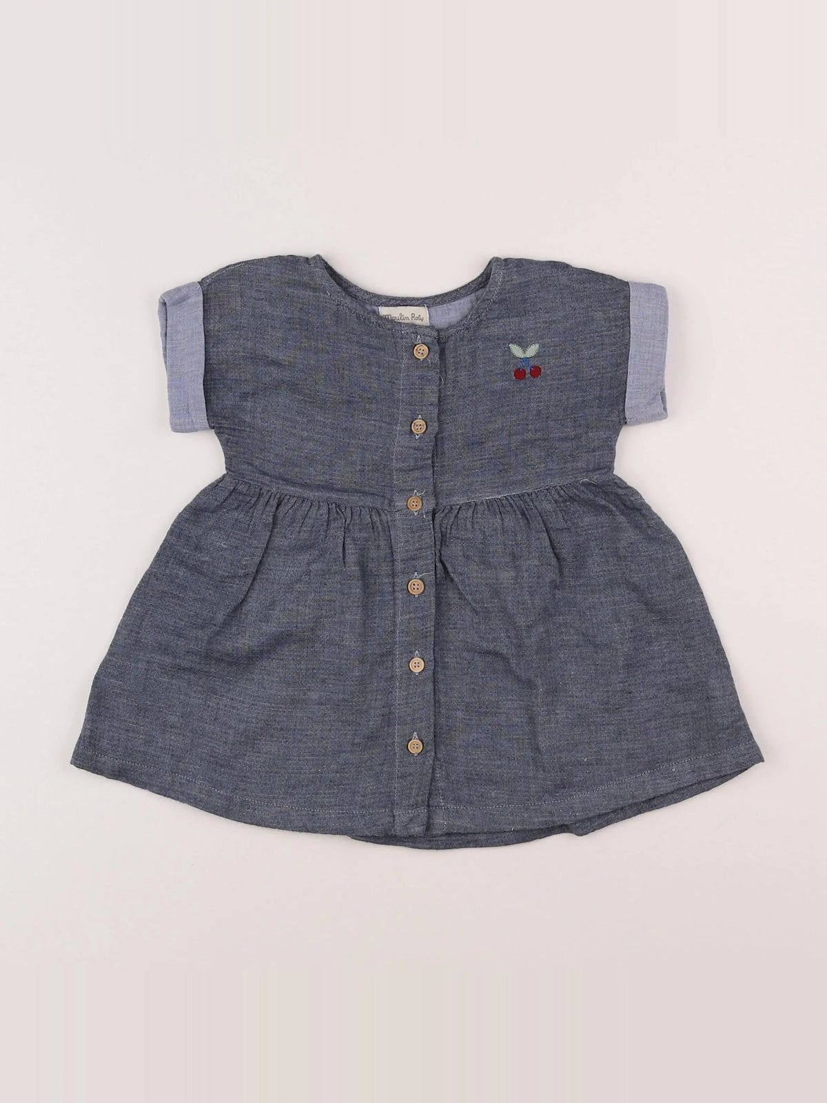 Moulin Roty - robe bleu - 12 mois