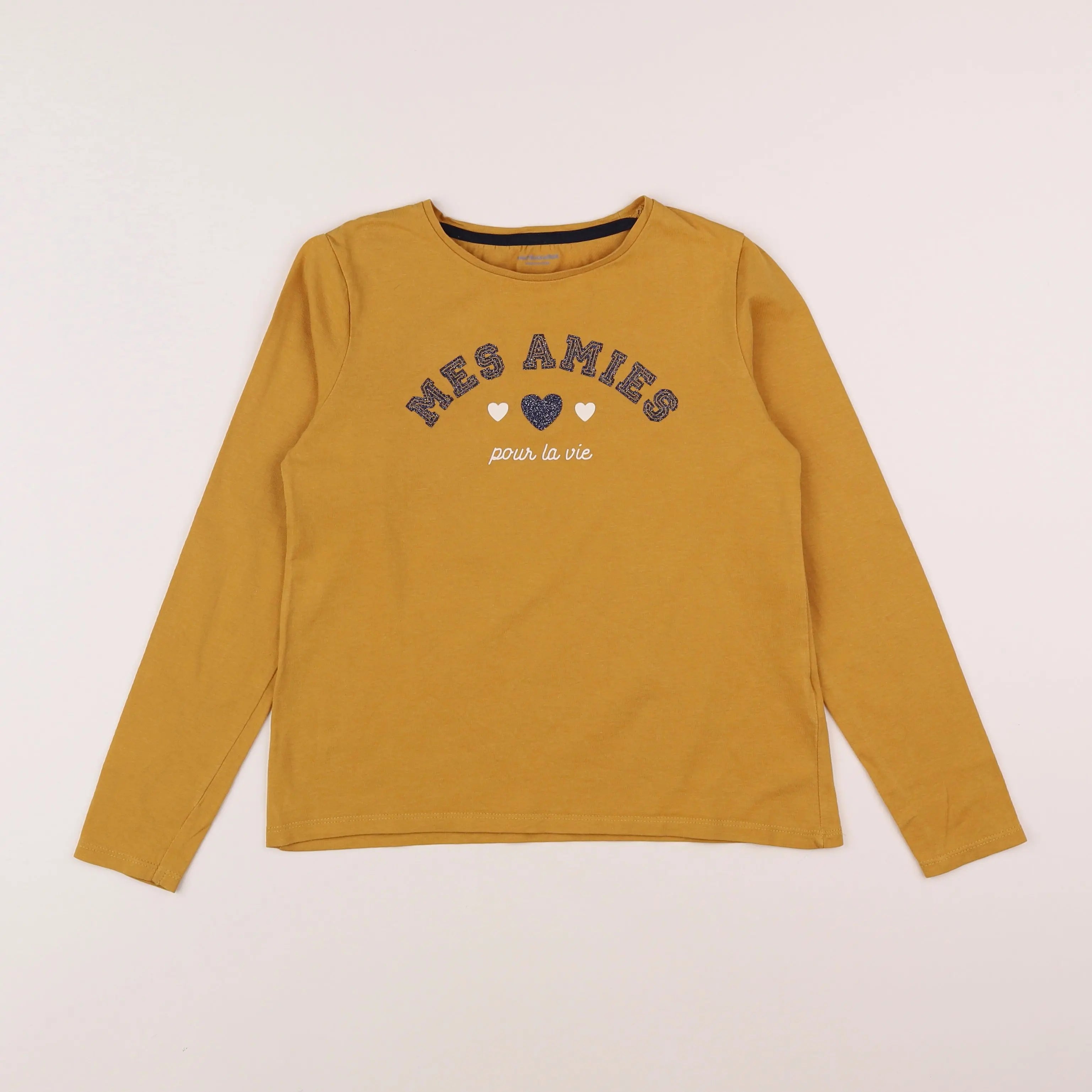 Vertbaudet - tee-shirt jaune - 10 ans