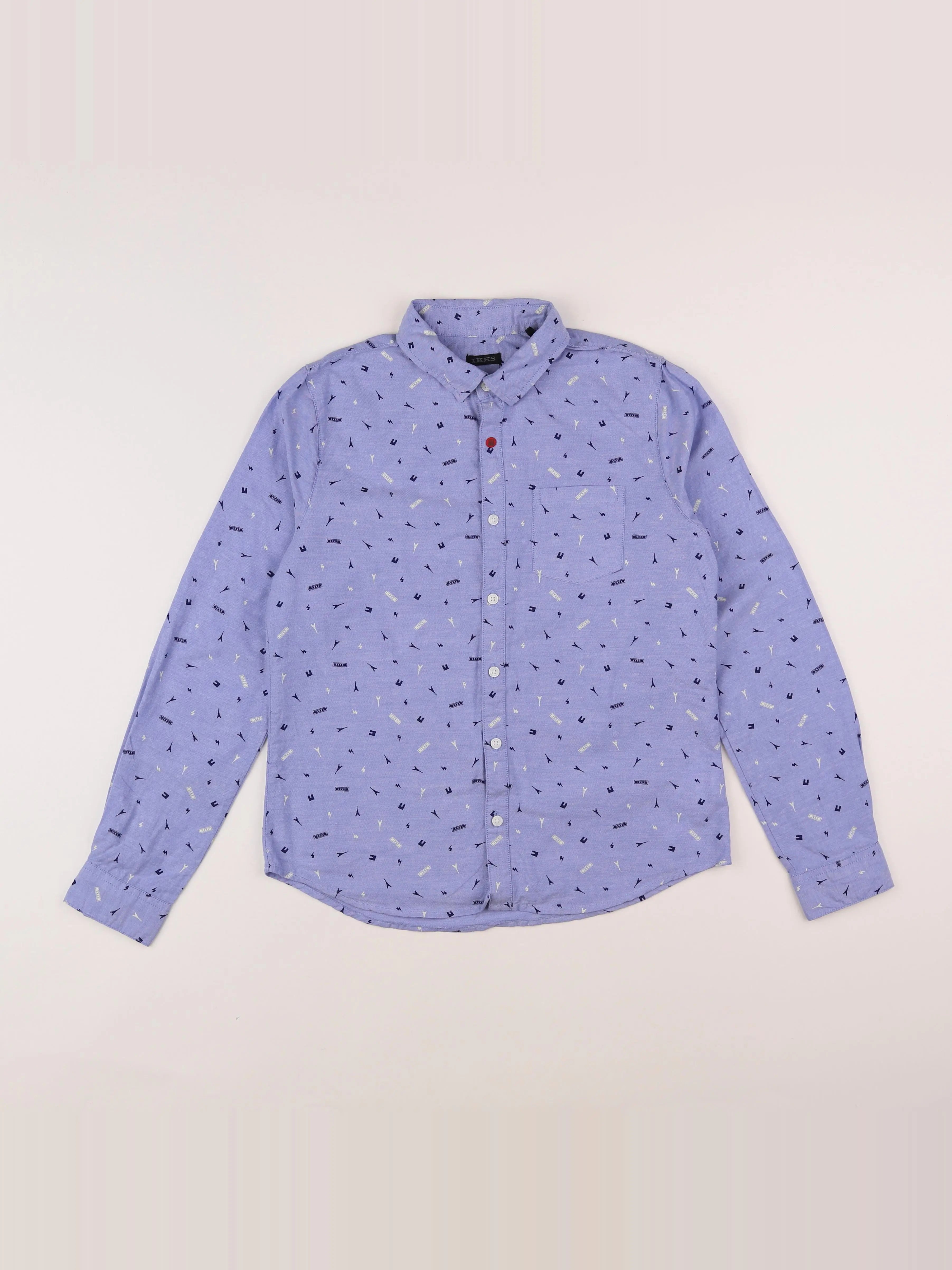 IKKS - chemise bleu - 10 ans