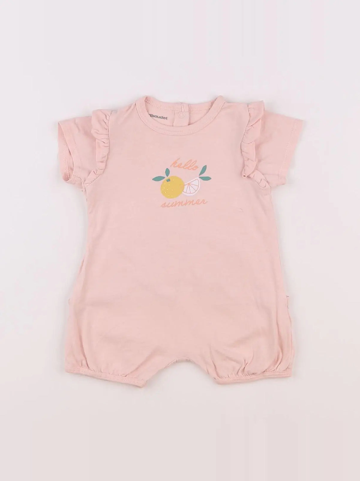Vertbaudet - combinaison rose - 3 mois