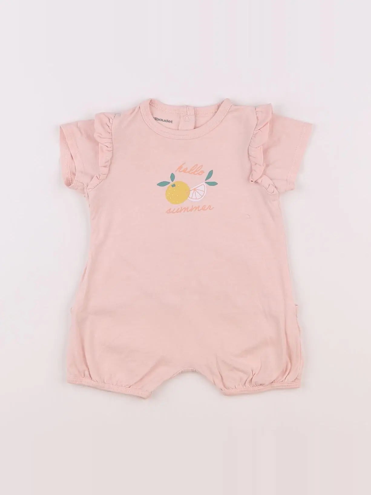 Vertbaudet - combinaison rose - 3 mois