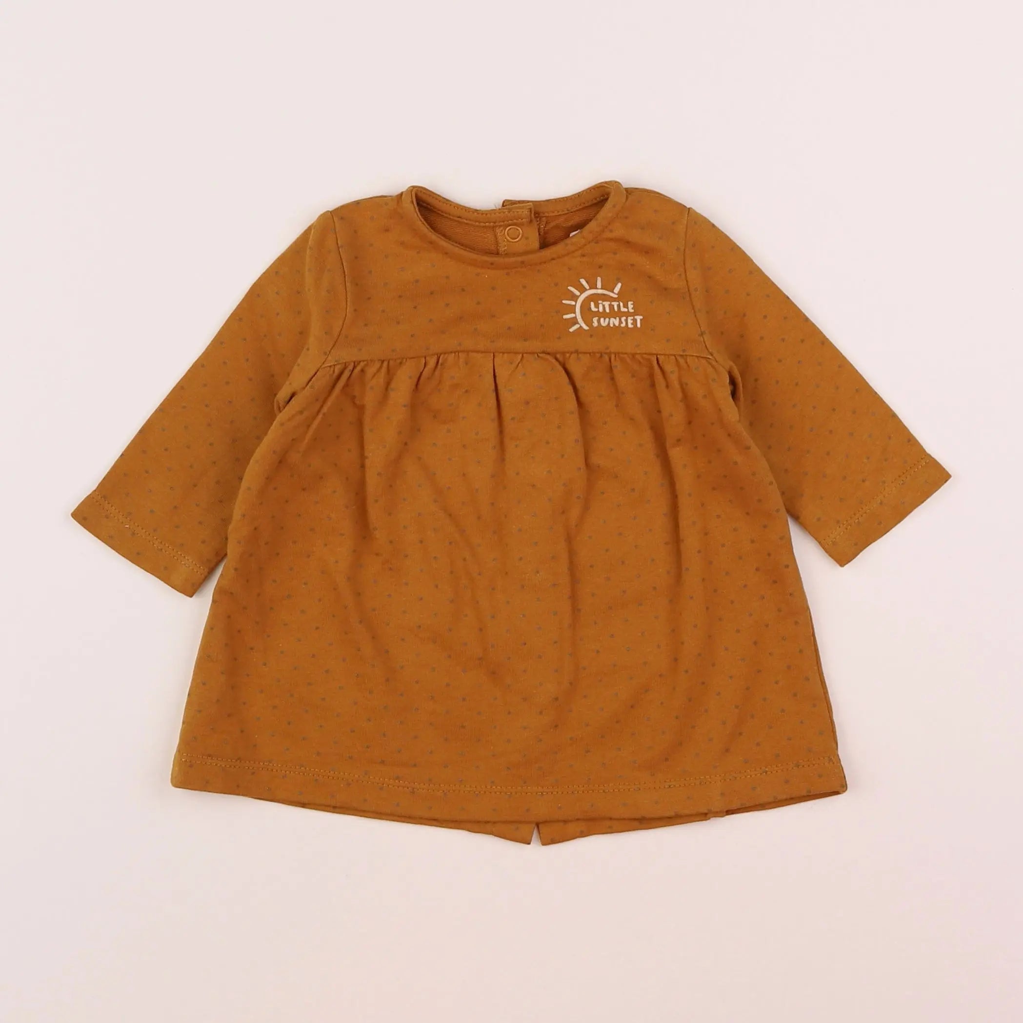 Vertbaudet - robe orange - 3 mois