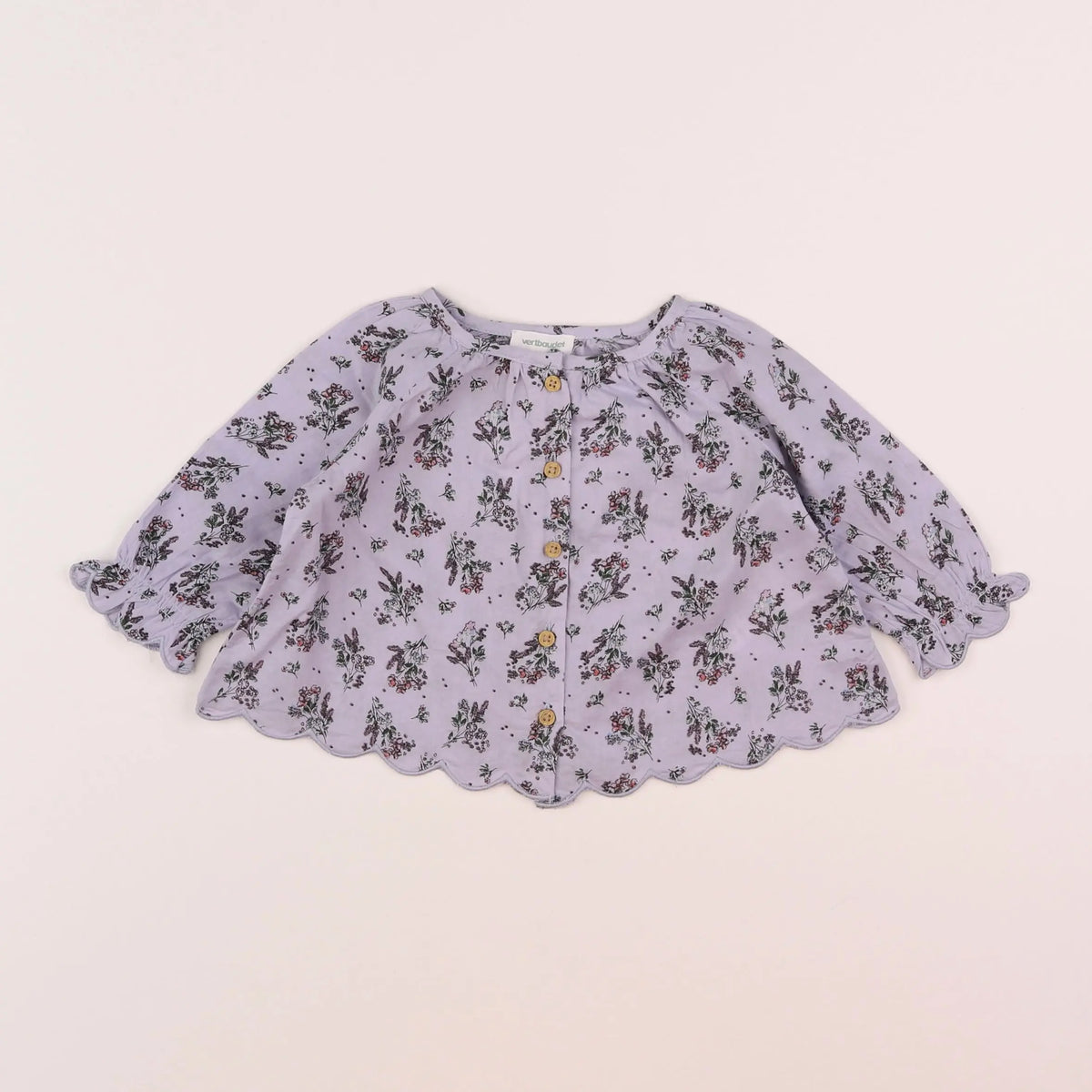 Vertbaudet - blouse bleu - 6 mois