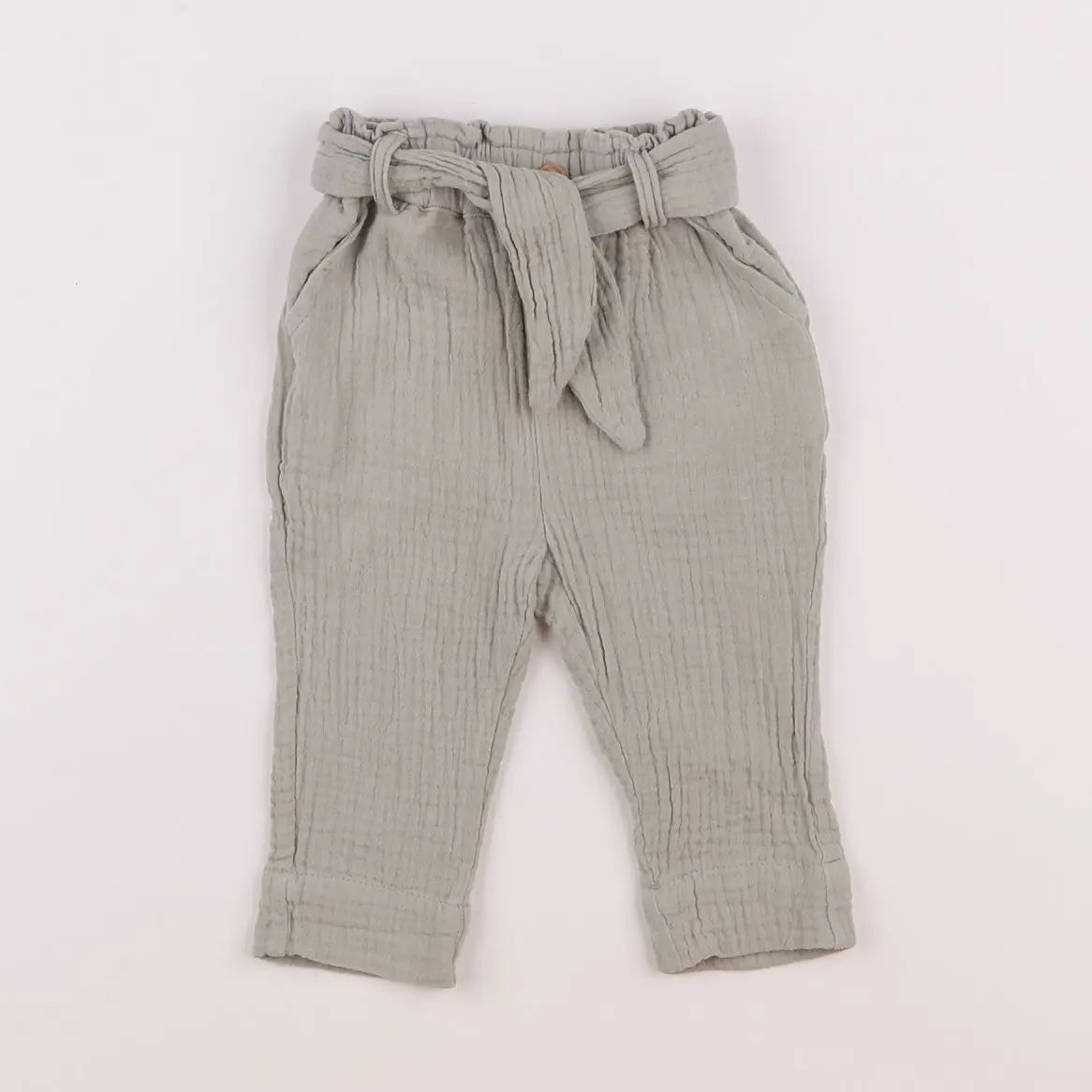 Vertbaudet - pantalon vert - 3 mois