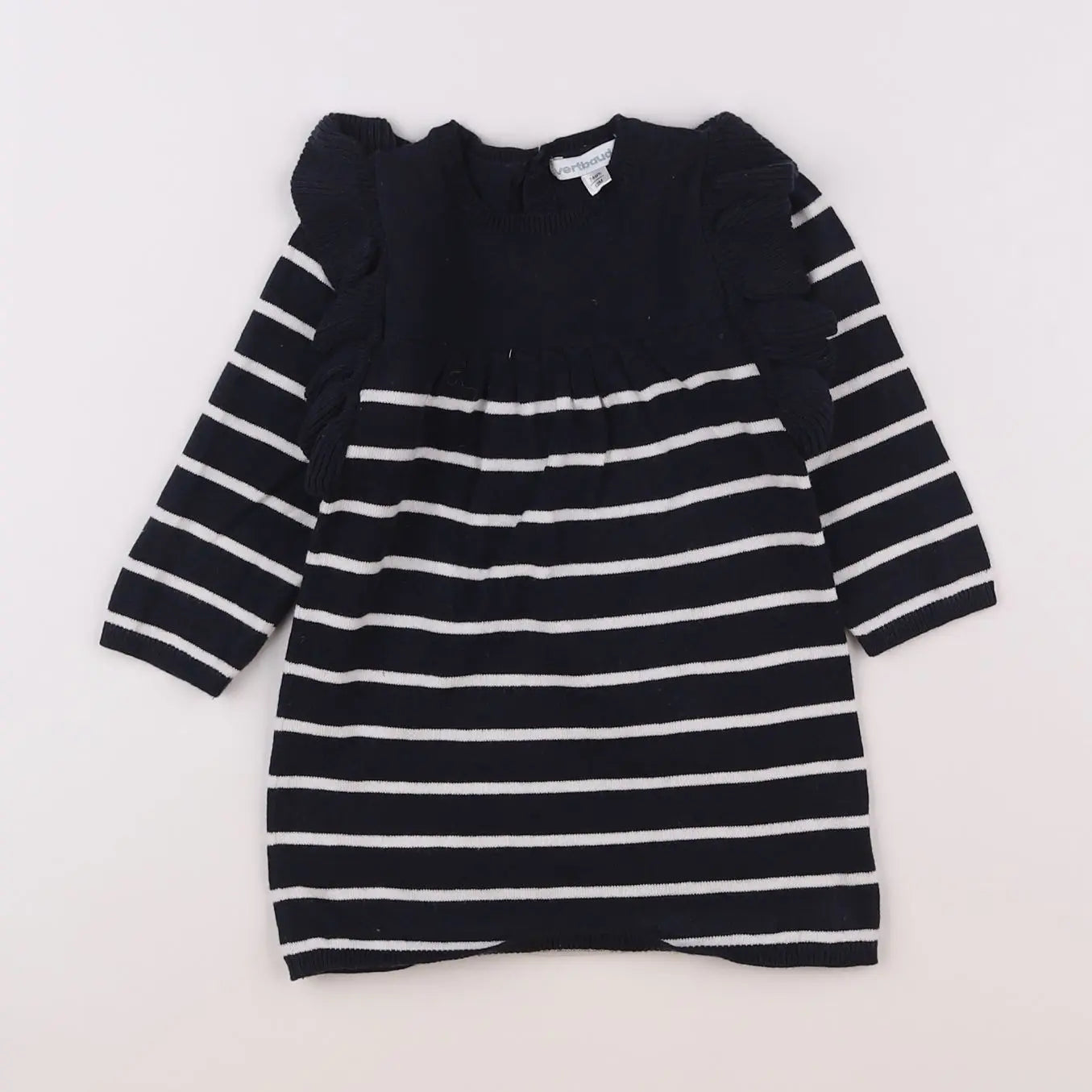 Vertbaudet - robe bleu - 12 mois
