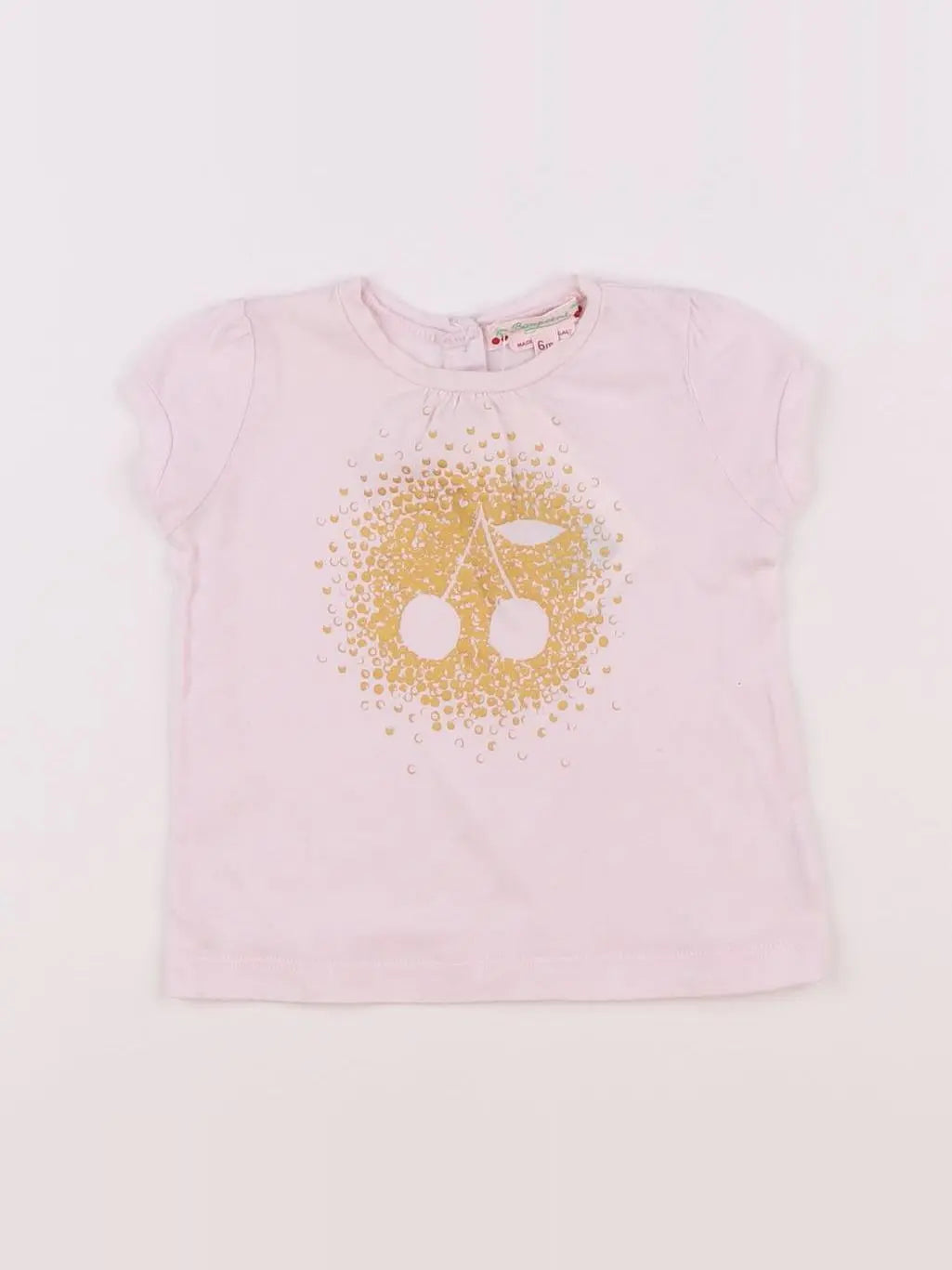 Bonpoint - tee-shirt rose - 6 mois