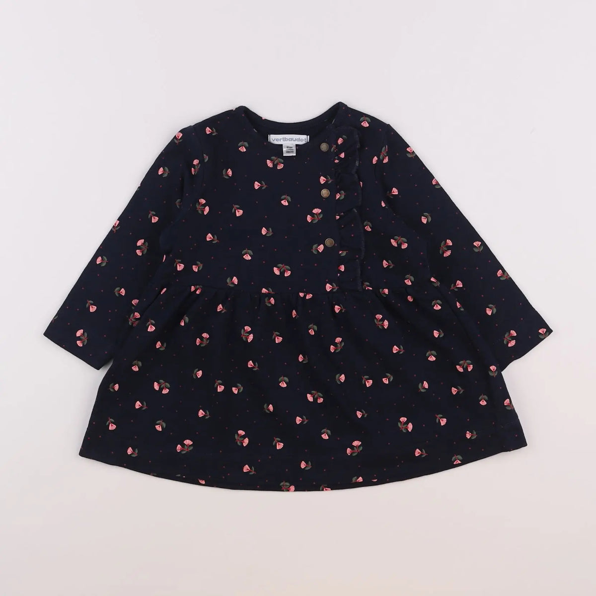 Vertbaudet - robe bleu - 18 mois