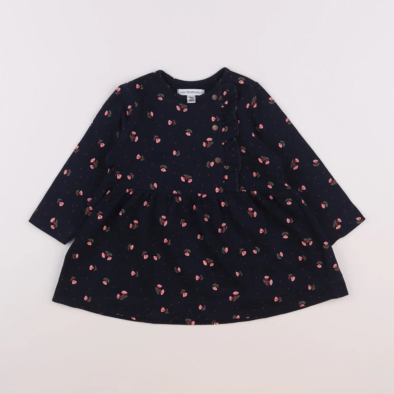 Vertbaudet - robe bleu - 18 mois