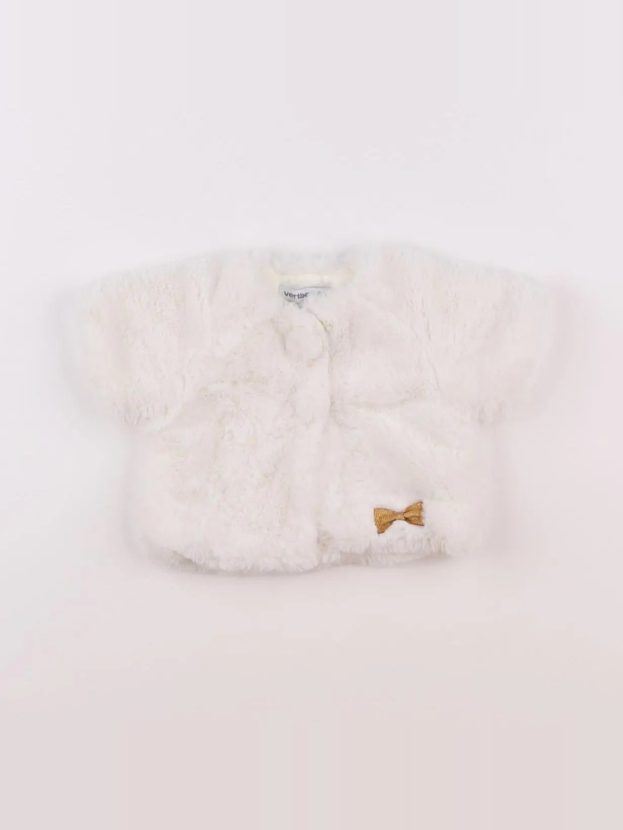 Vertbaudet - gilet blanc - 6 mois