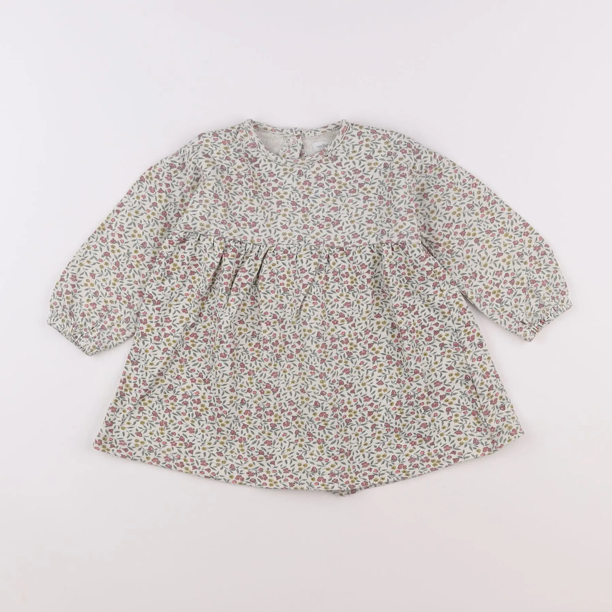 Vertbaudet - robe beige - 18 mois